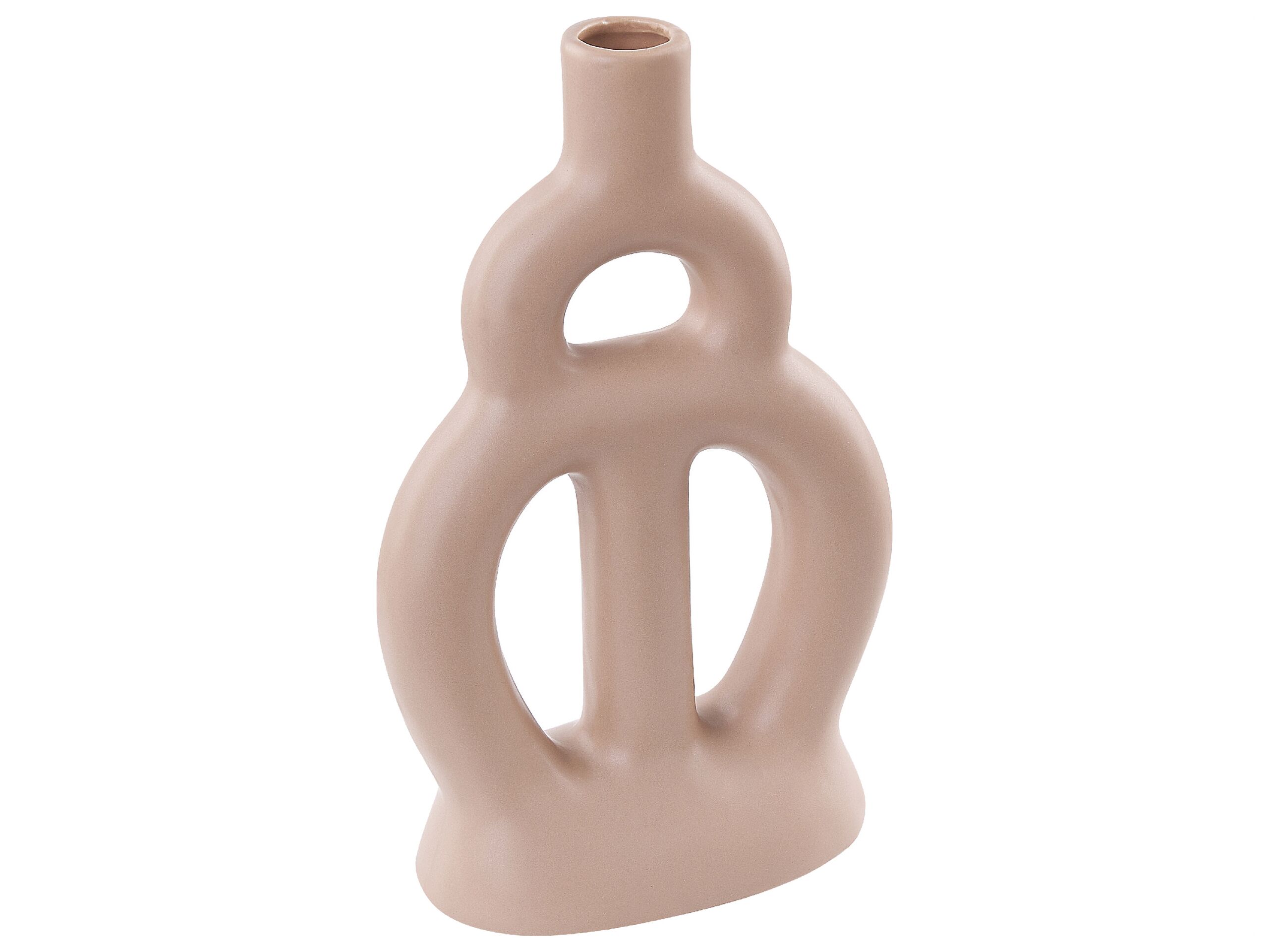 Porcelain Flower Vase 28 Beige - Gemini Interiors