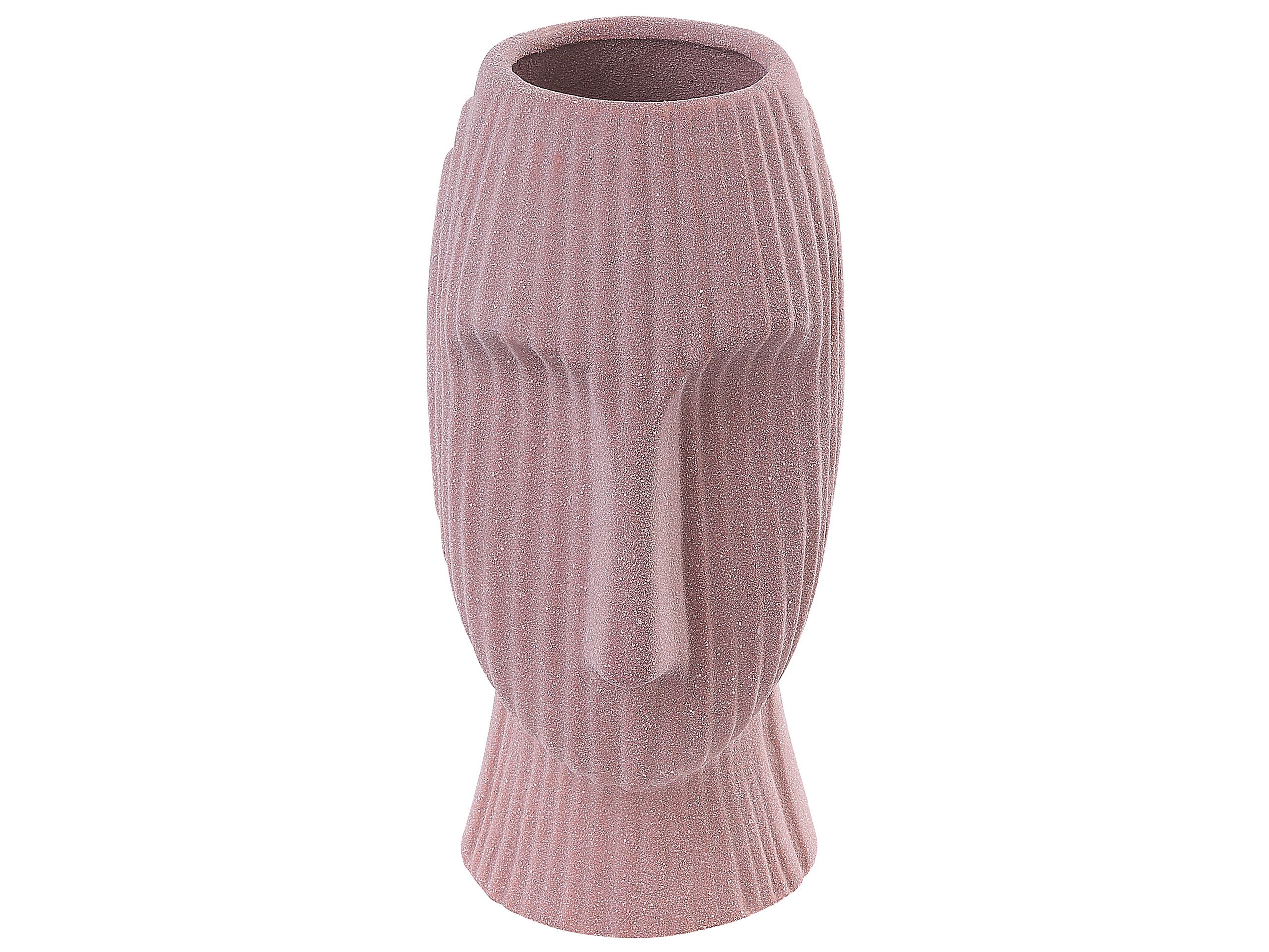 Stoneware Flower Vase 24 Pink - Gemini Interiors