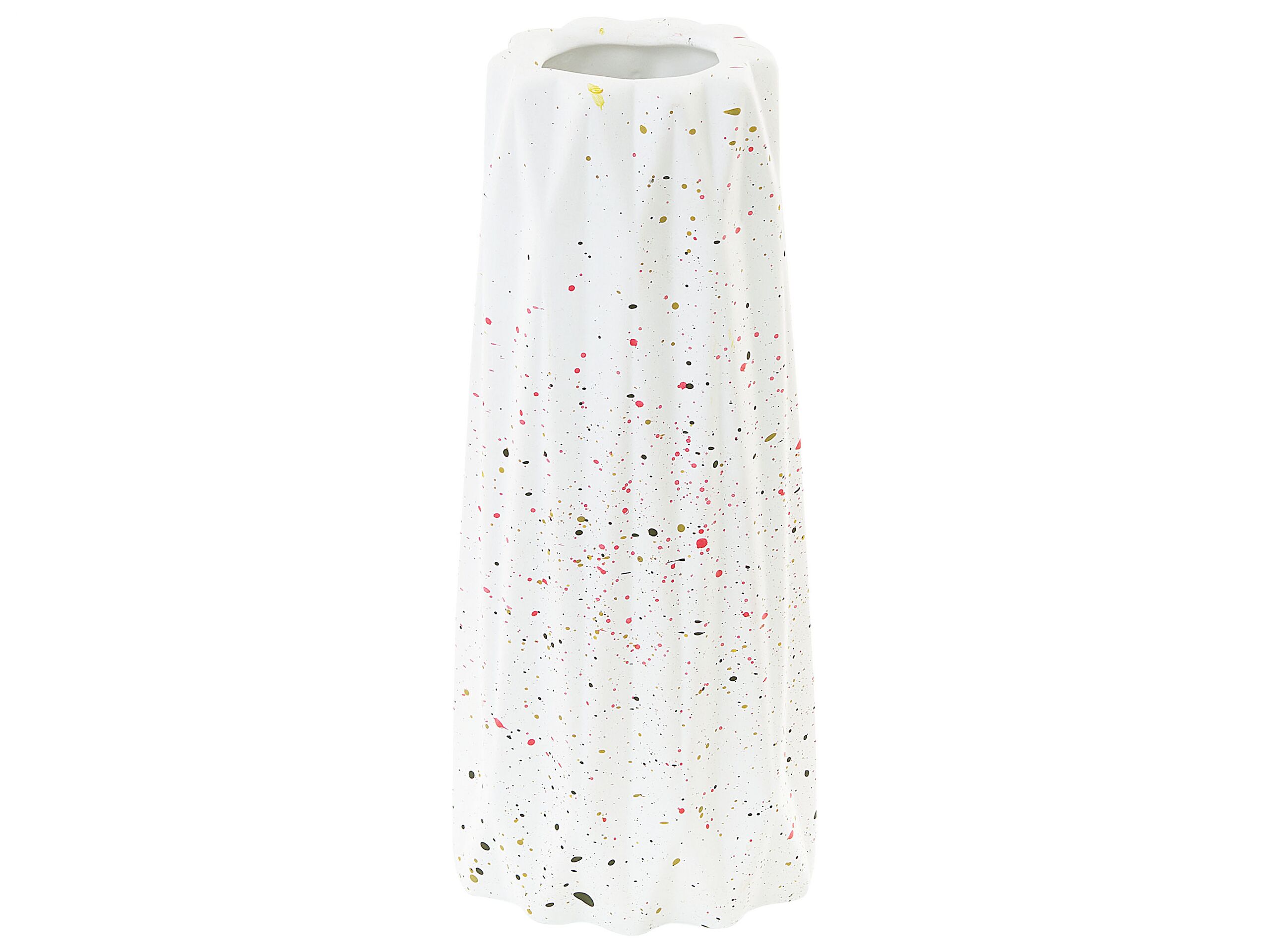 Stoneware Flower Vase 24 White - Gemini Interiors