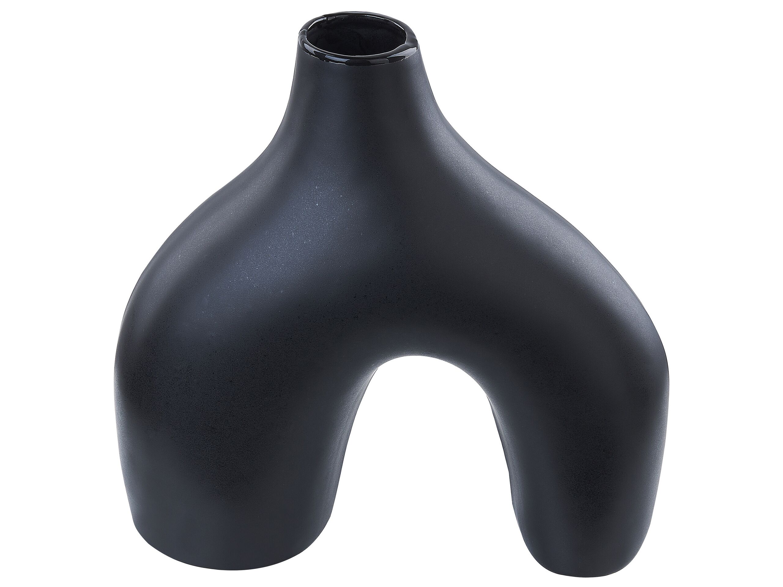 Porcelain Flower Vase 30 Black - Gemini Interiors