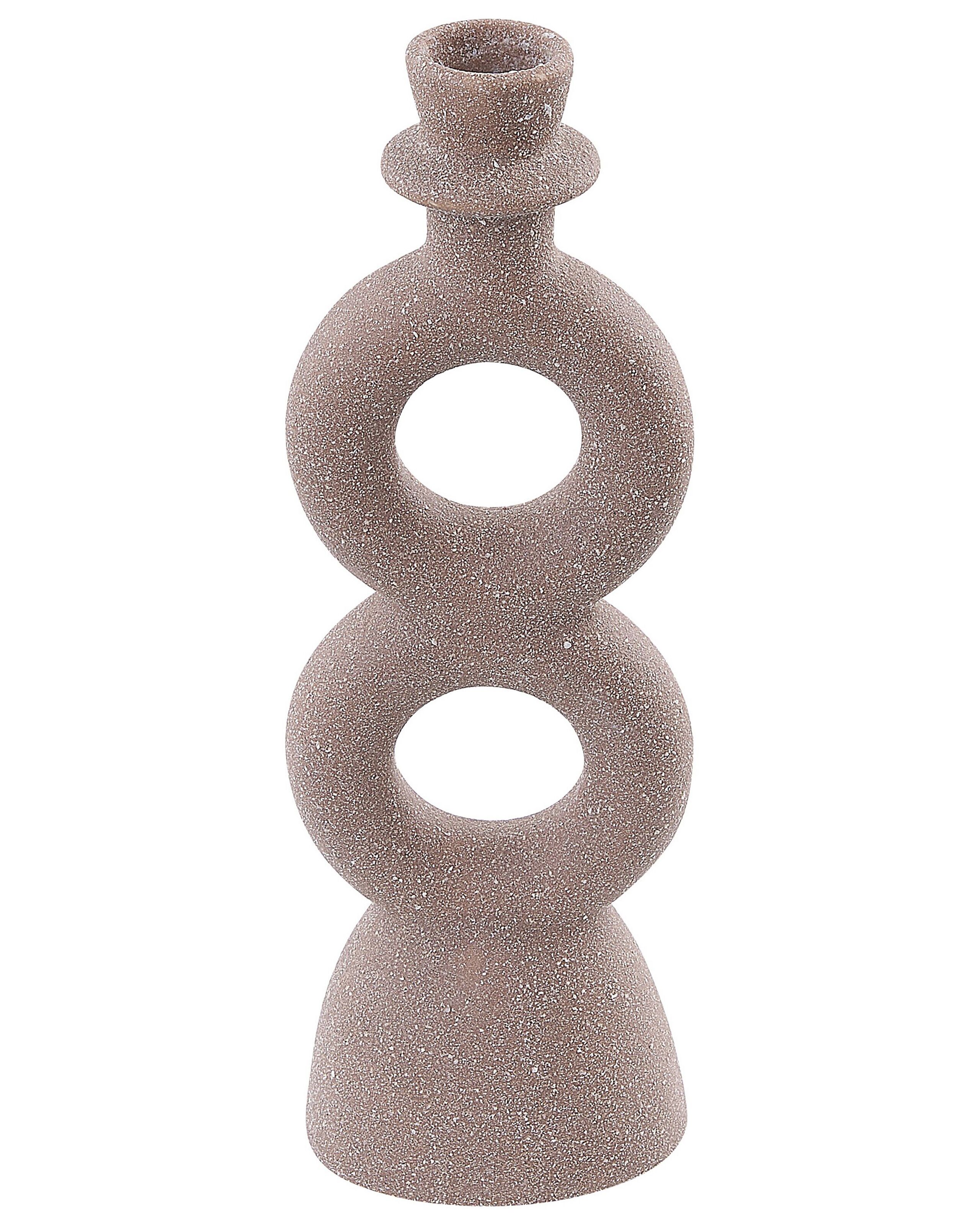 Porcelain Candlestick Beige - Gemini Interiors