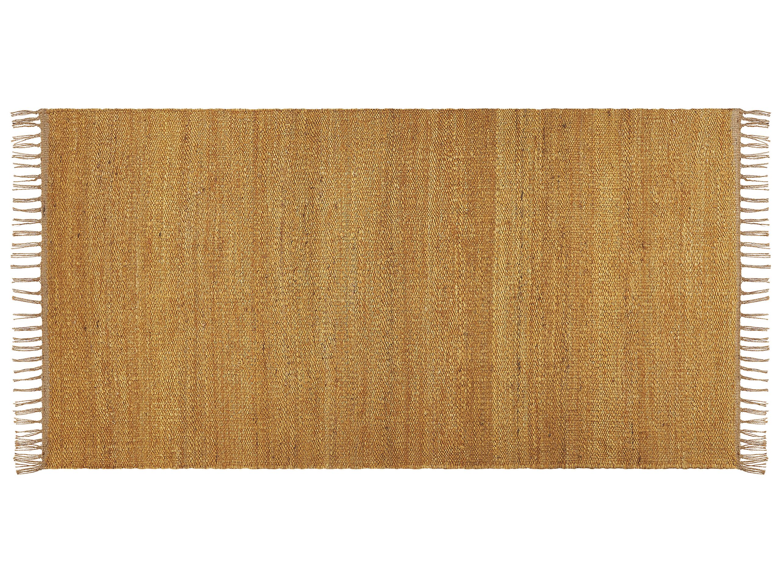 Jute Area Rug 80x150cm Mustard - Gemini Interiors