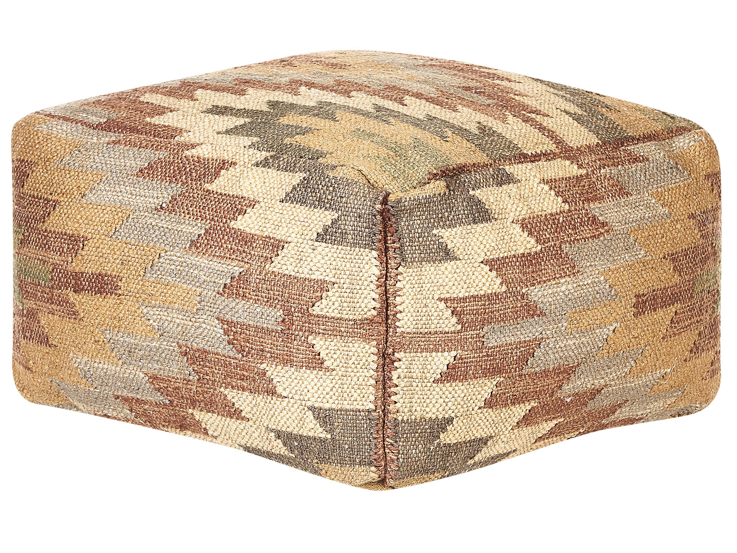 Jute Pouffe Multicolour DEEPOR - Gemini Interiors