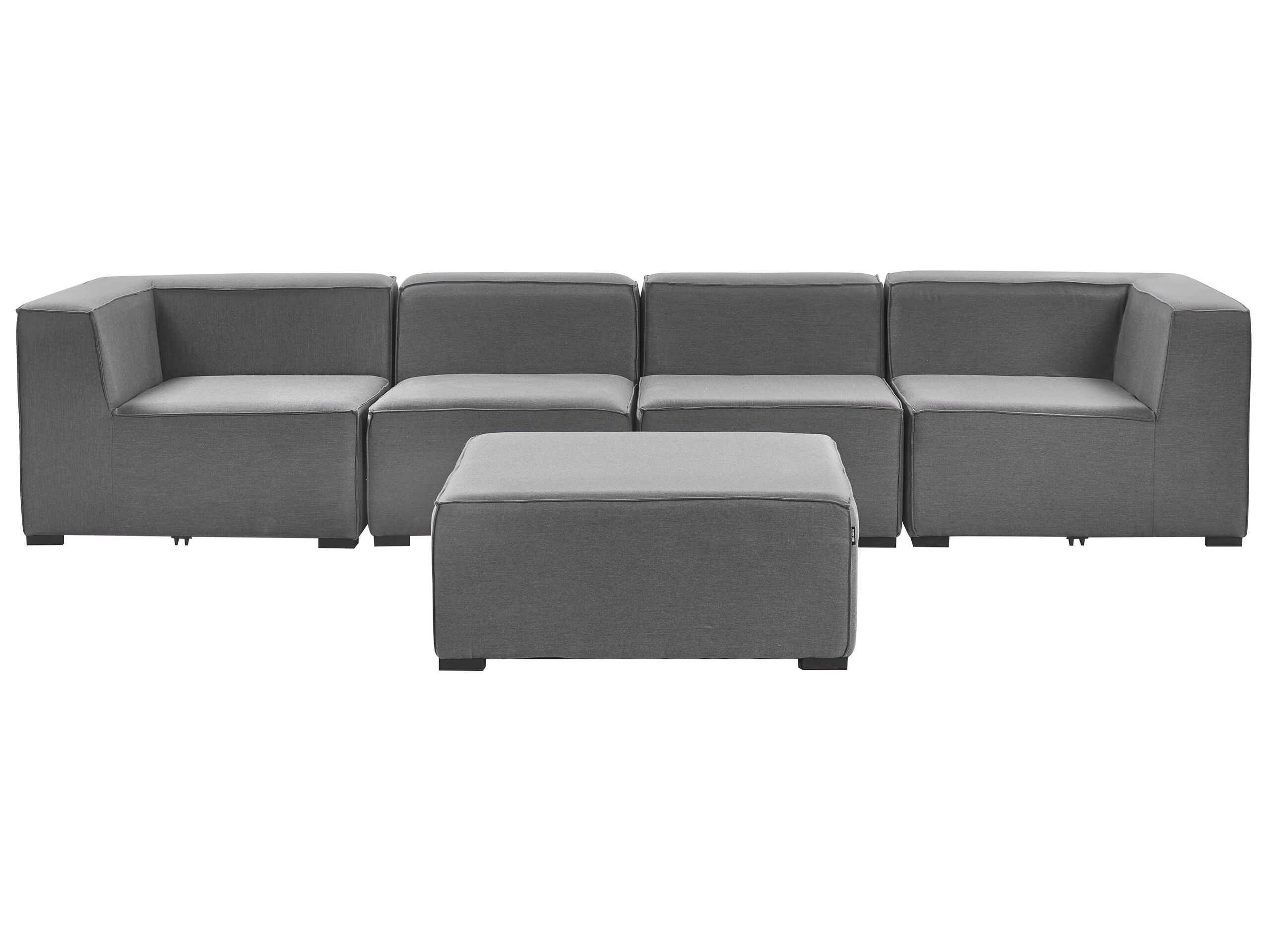 4 Seater Modular Garden Sofa Set Grey AREZZO - Gemini Interiors