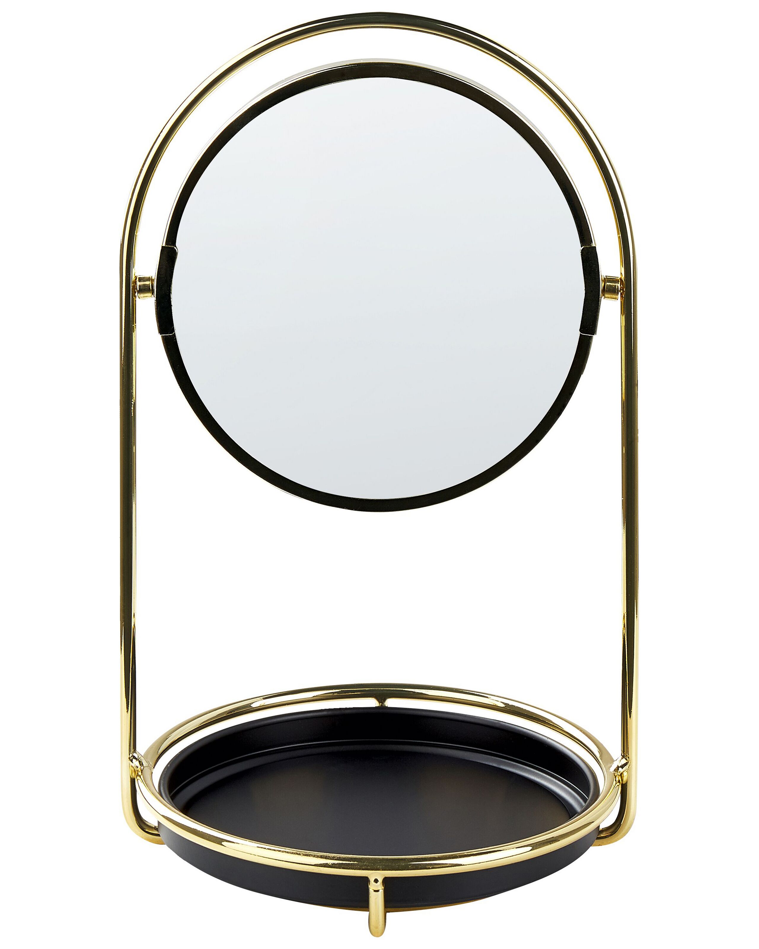 Makeup Mirror 15cm Gold - Gemini Interiors