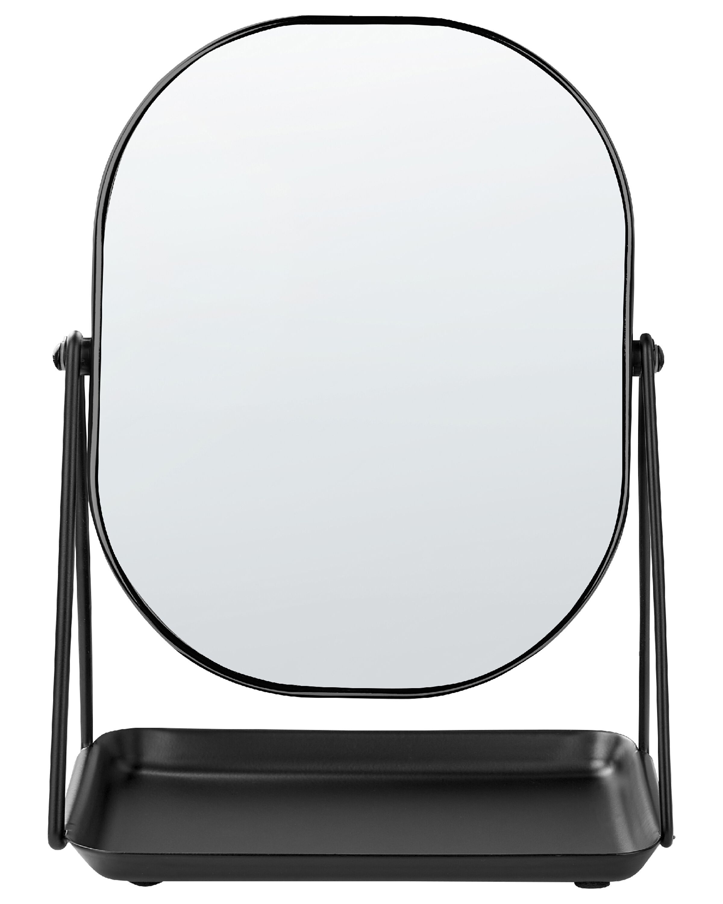 Makeup Mirror 20x22cm Black - Gemini Interiors
