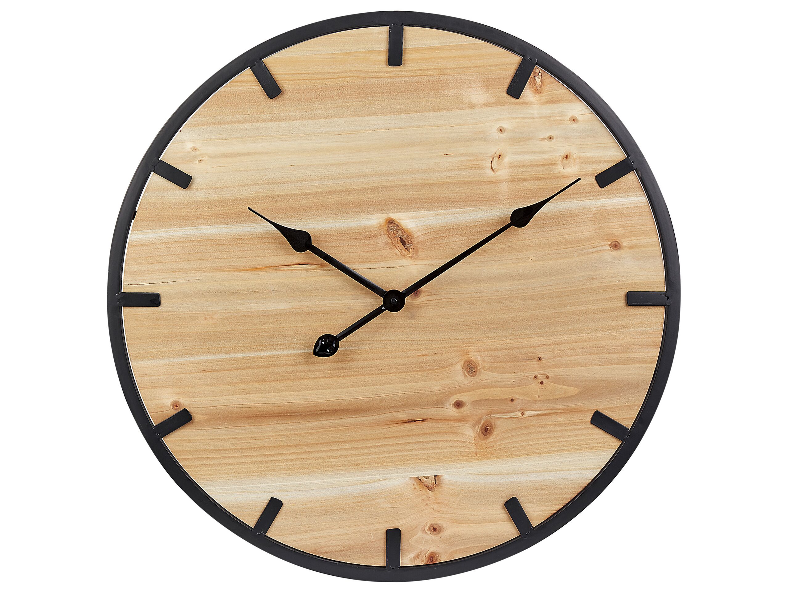 Wall Clock 60cm Light Wood - Gemini Interiors