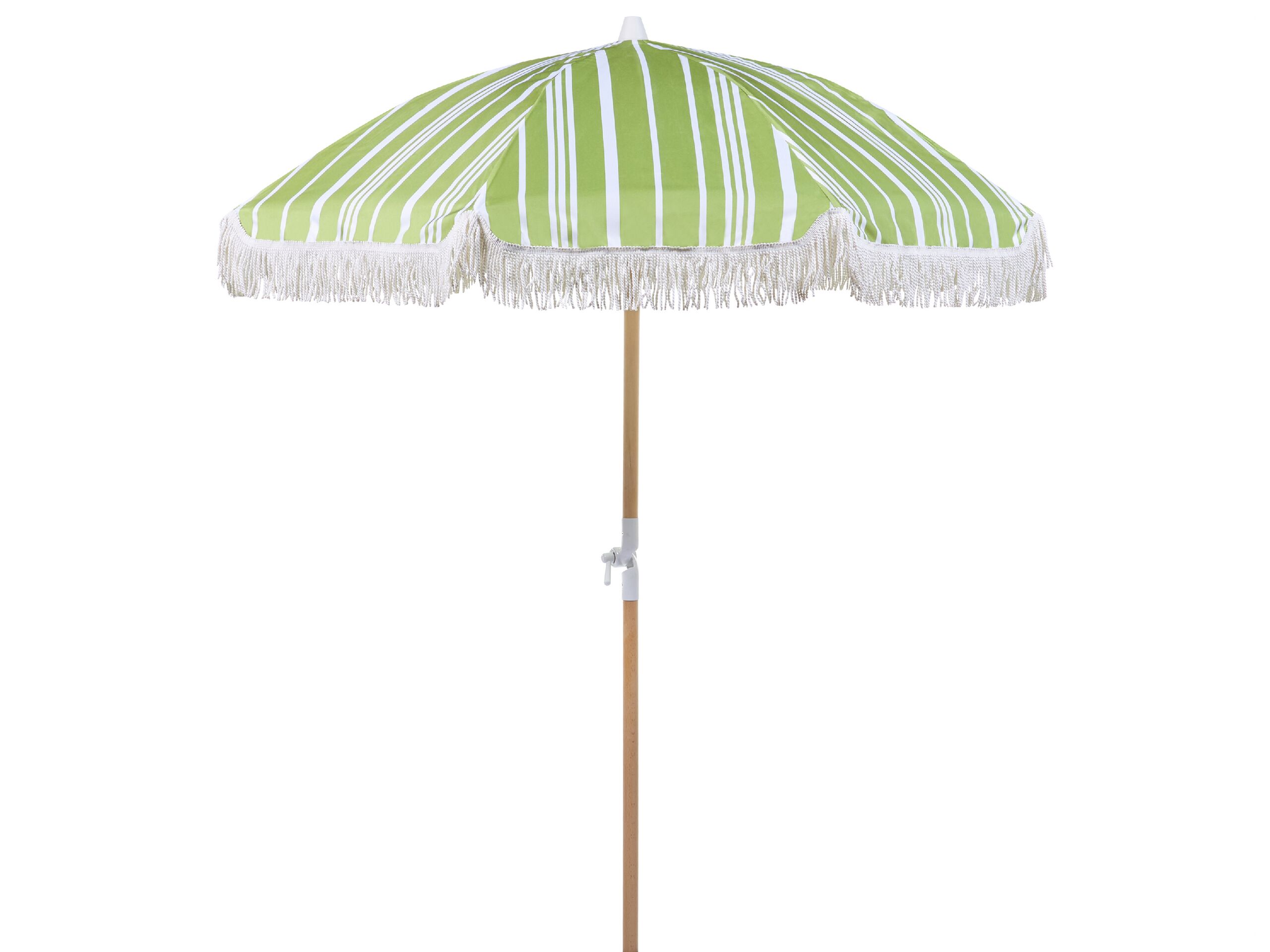 Garden Market Parasol 1.5 m Green and White MONDELLO - Gemini Interiors