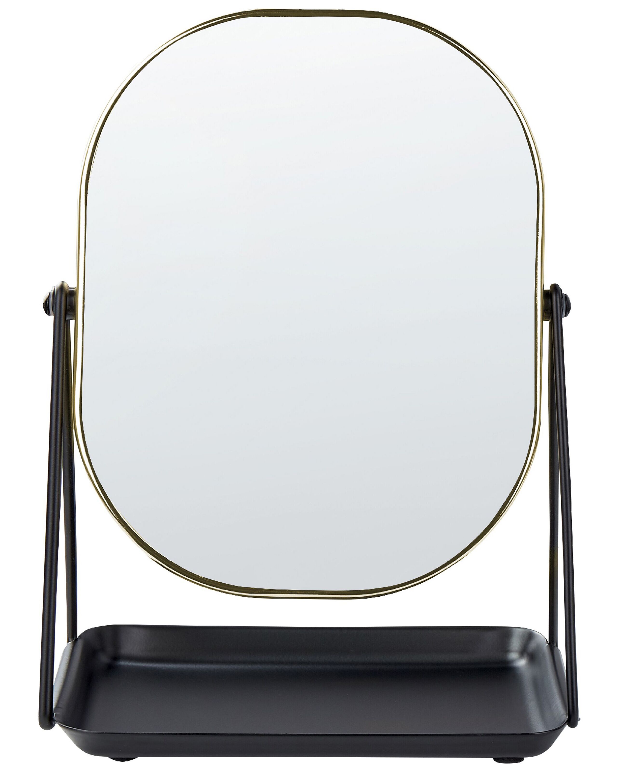 Makeup Mirror 20x22cm Gold - Gemini Interiors