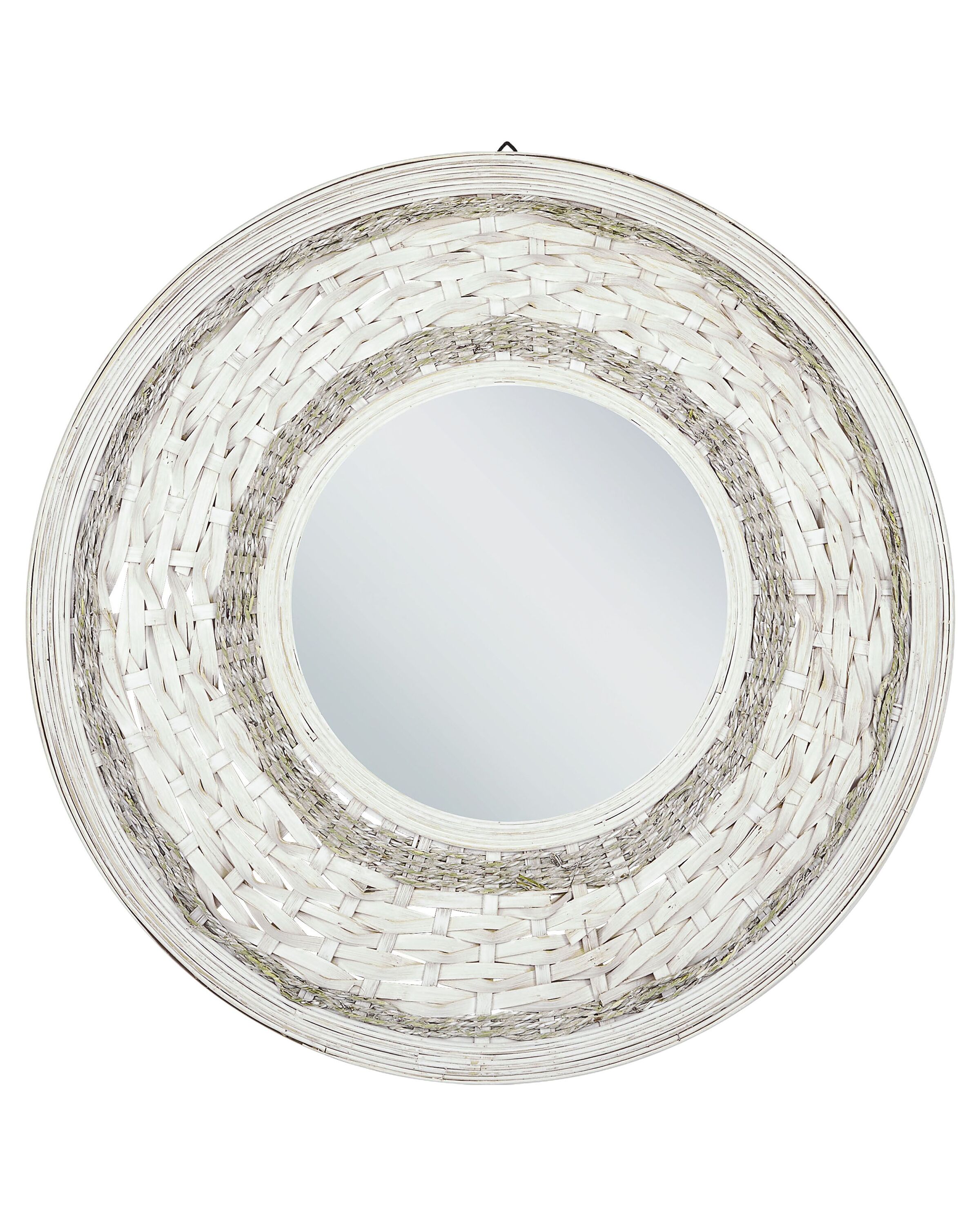 Bamboo Round Wall Mirror 61cm Natural - Gemini Interiors