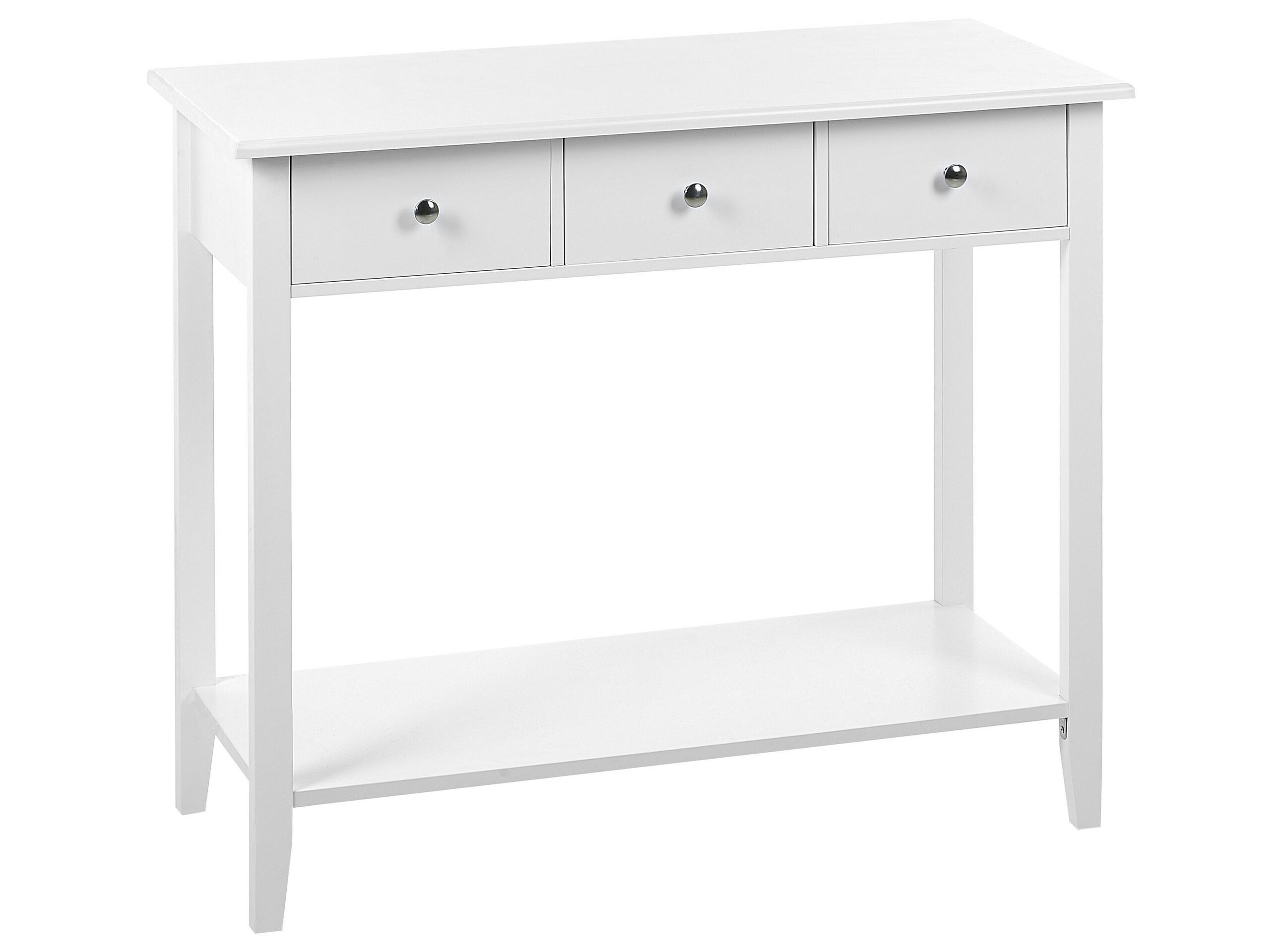 3 Drawer Console Table White GALVA - Gemini Interiors