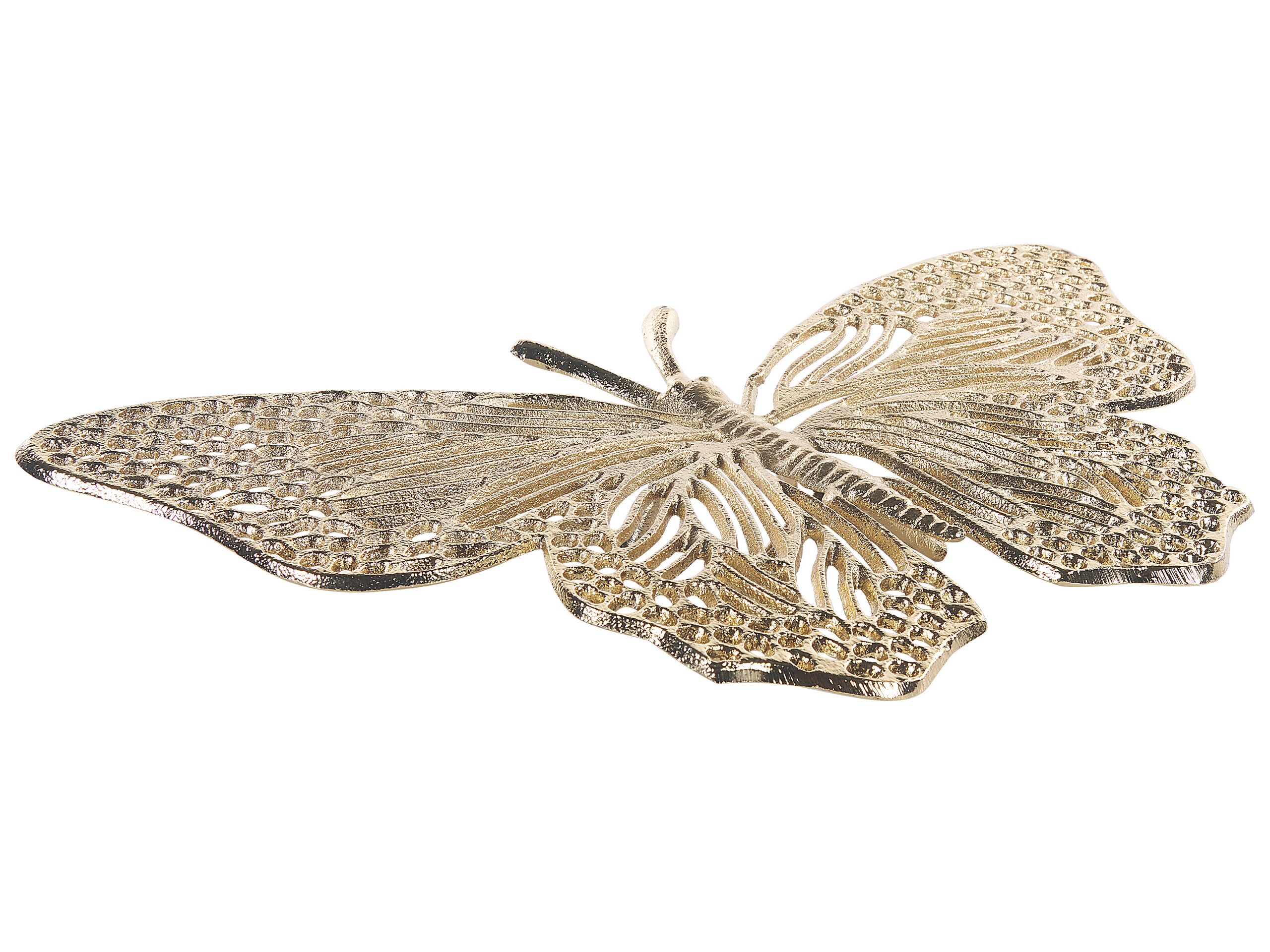 Decorative Figurine Butterfly Gold MADIUN - Gemini Interiors