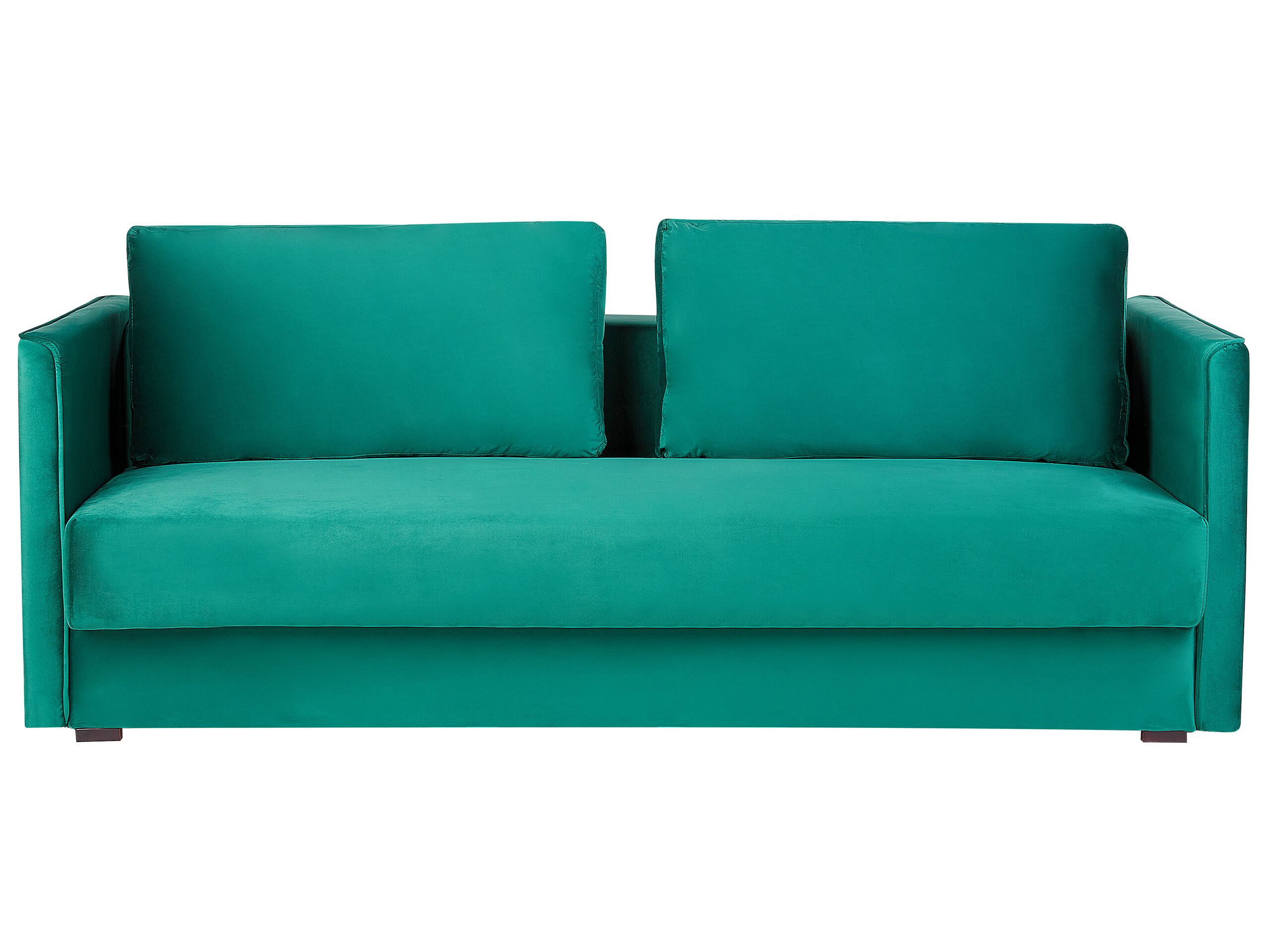 Velvet Sofa Bed with Storage Green EKSJO - Gemini Interiors