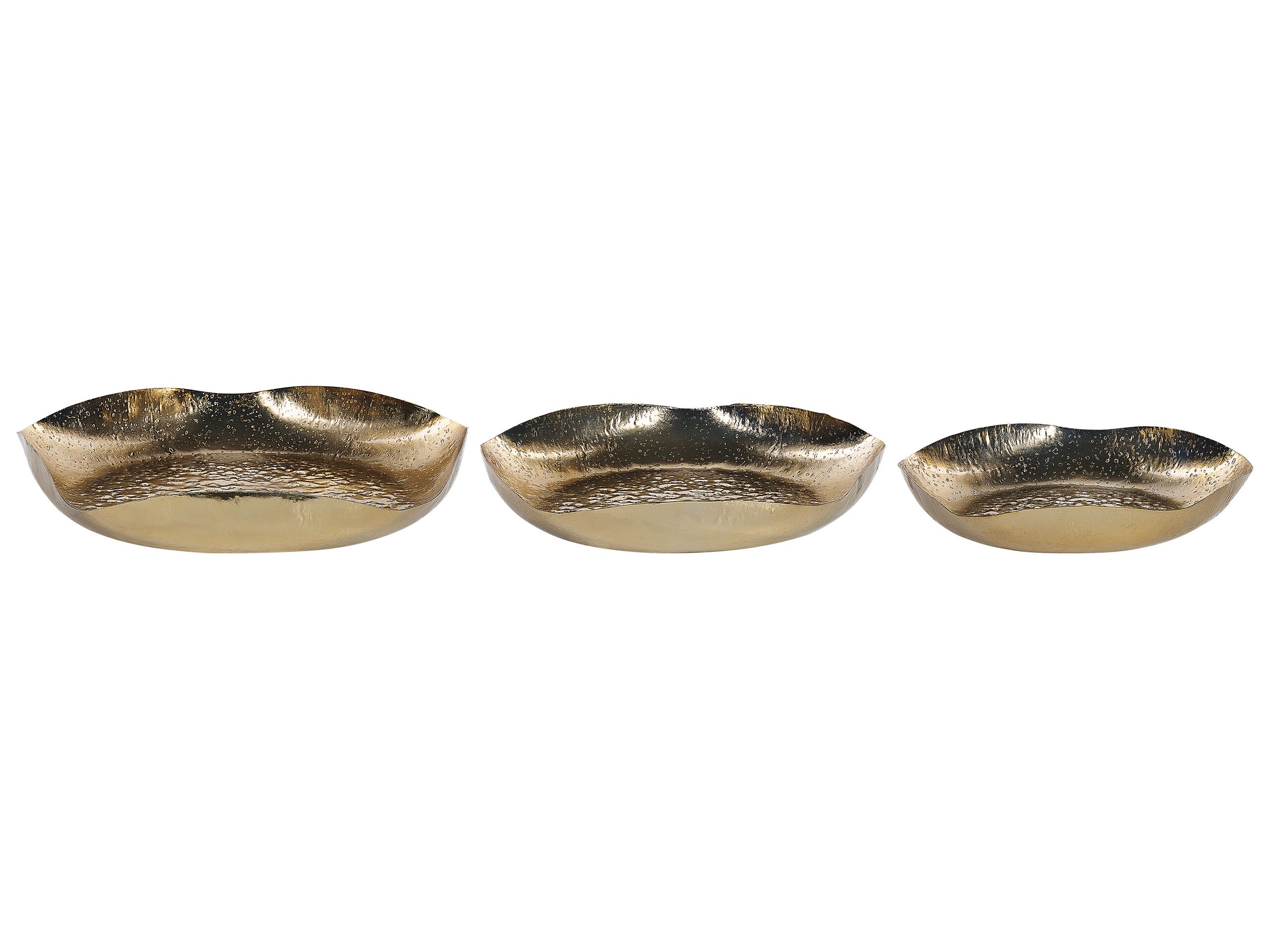 Trinket Dish Set Gold - Gemini Interiors