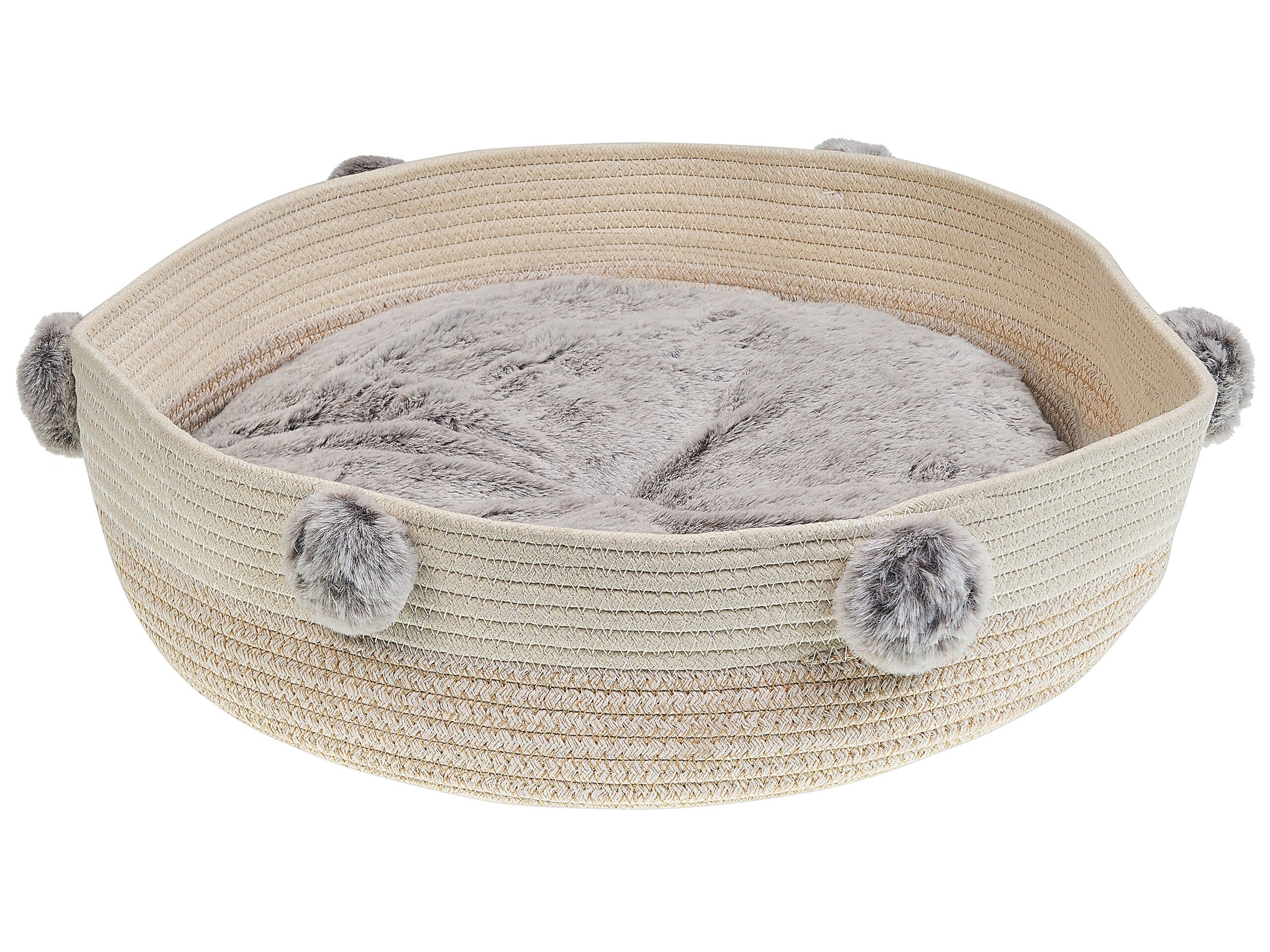 Cotton Pet Bed Ã ̧ 44 cm Beige ORTACA - Gemini Interiors
