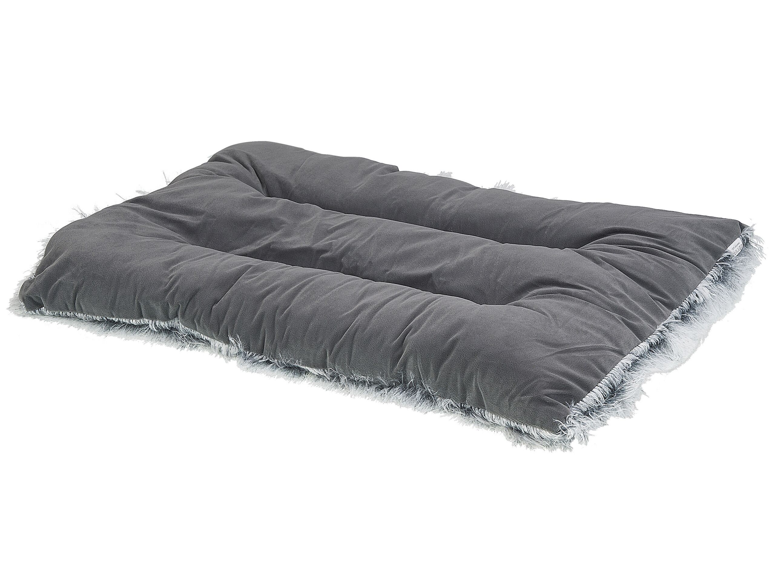 Velvet Dog Bed 60 x 45 cm Grey ERGANI - Gemini Interiors