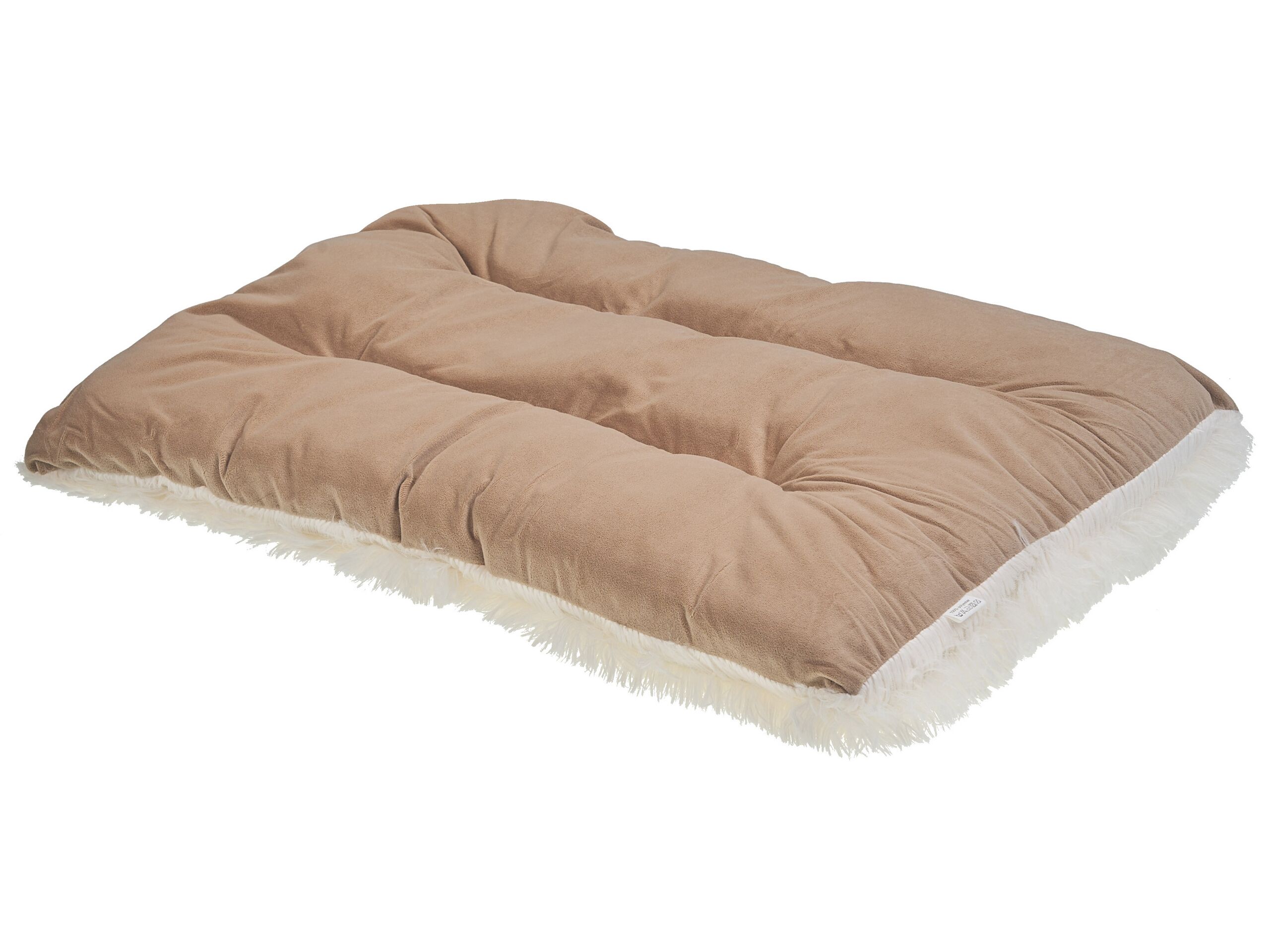 Velvet Dog Bed 60 x 45 cm Beige ERGANI - Gemini Interiors