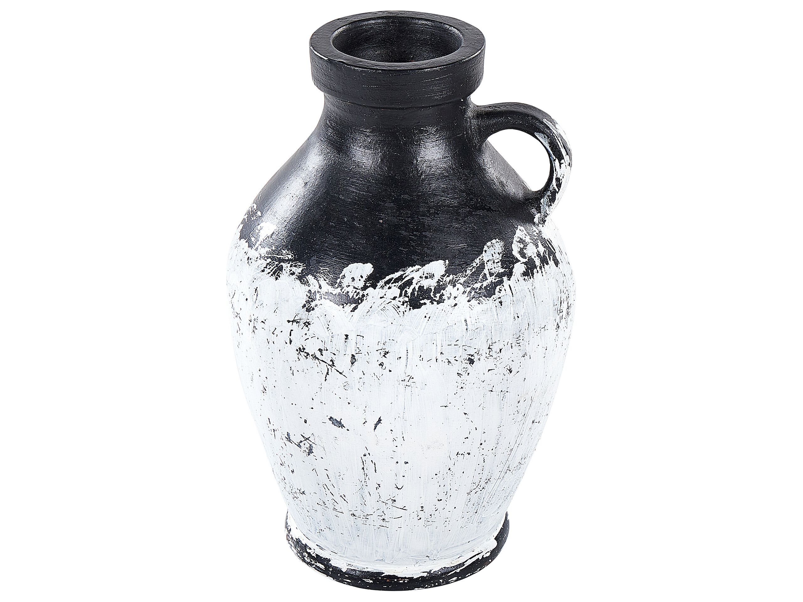 Terracotta Decorative Vase 33 White - Gemini Interiors