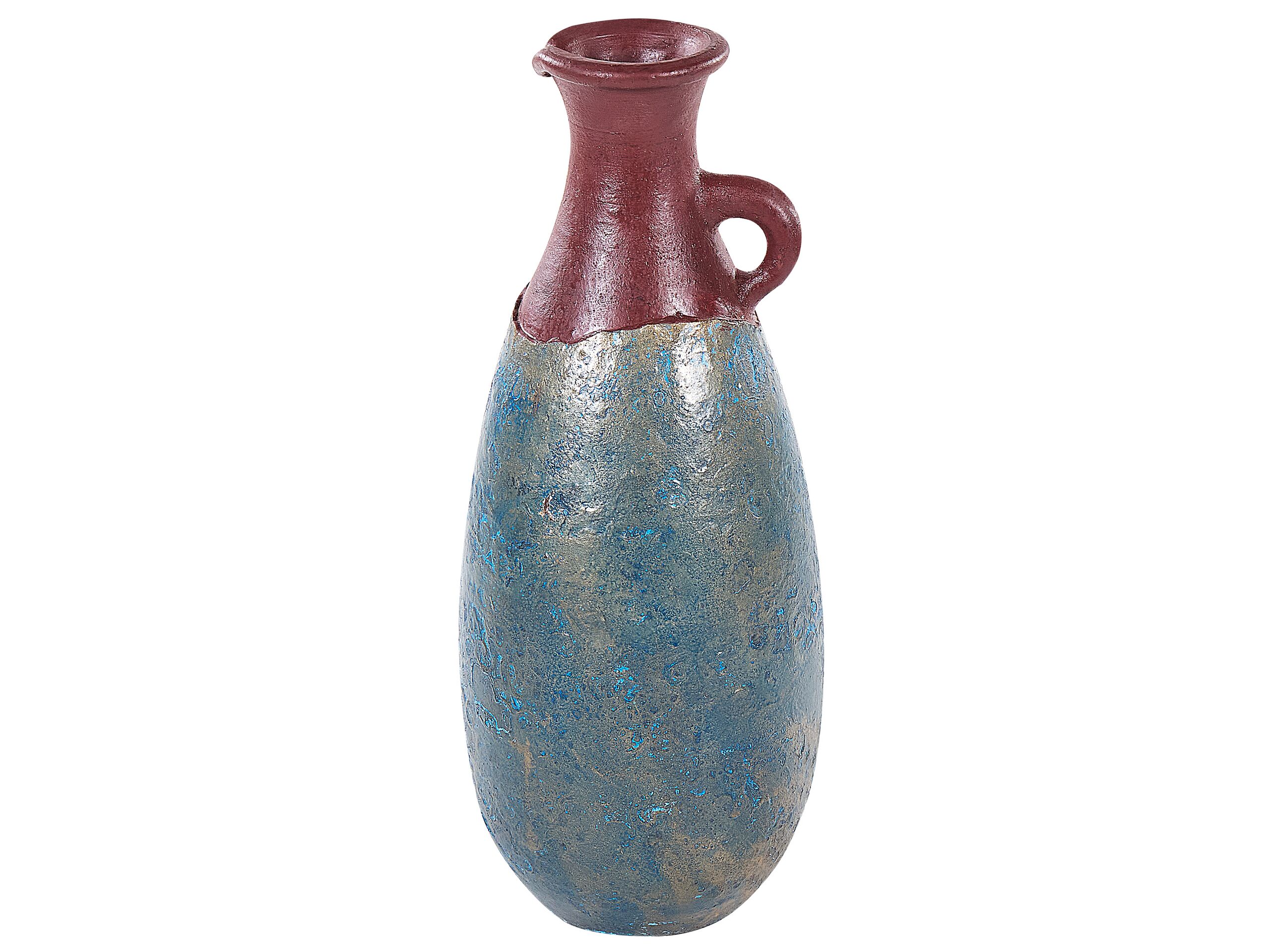 Terracotta Decorative Vase 50 Blue Brown - Gemini Interiors