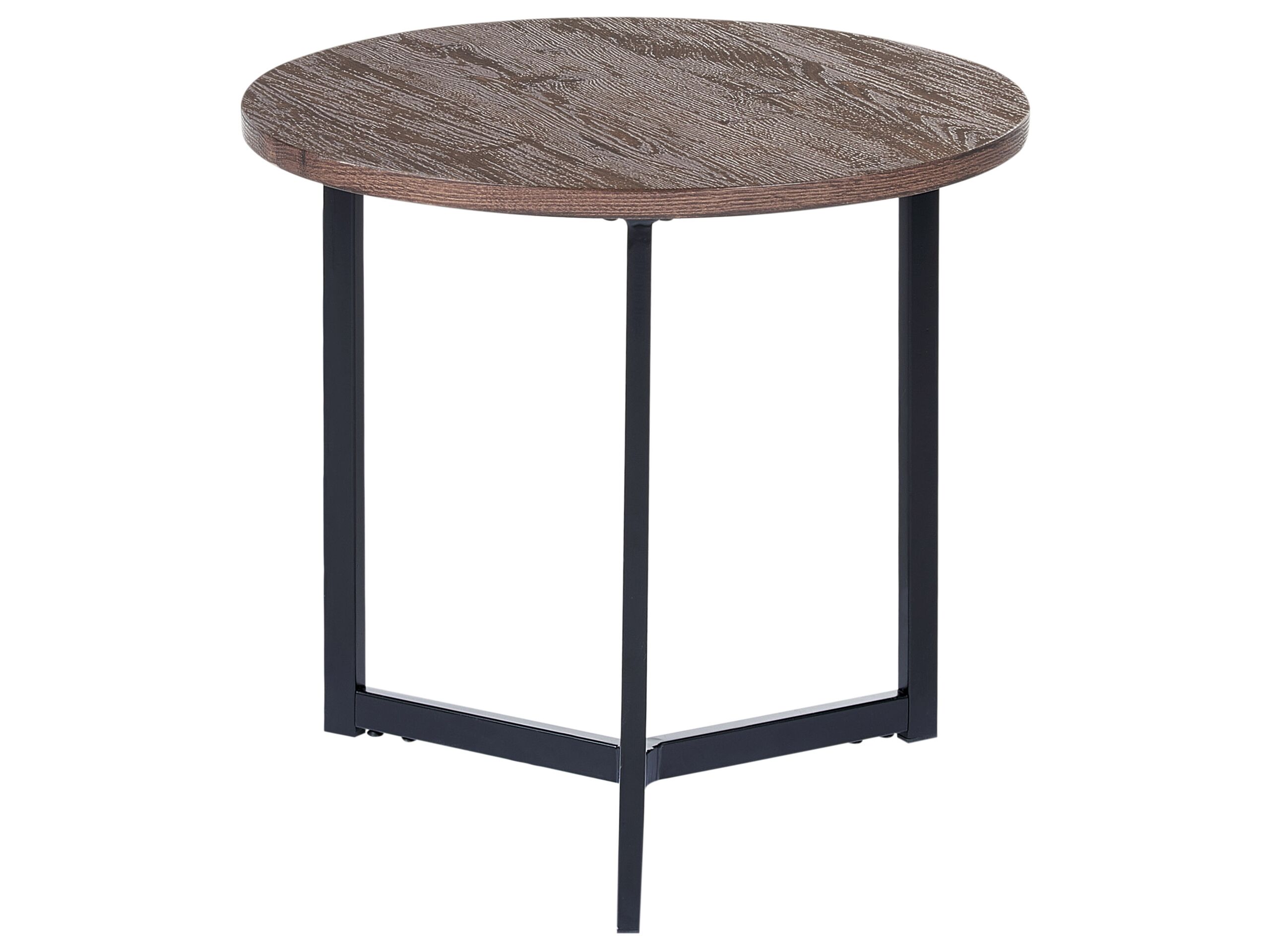 Side Table Dark Wood with Black TIPPO - Gemini Interiors