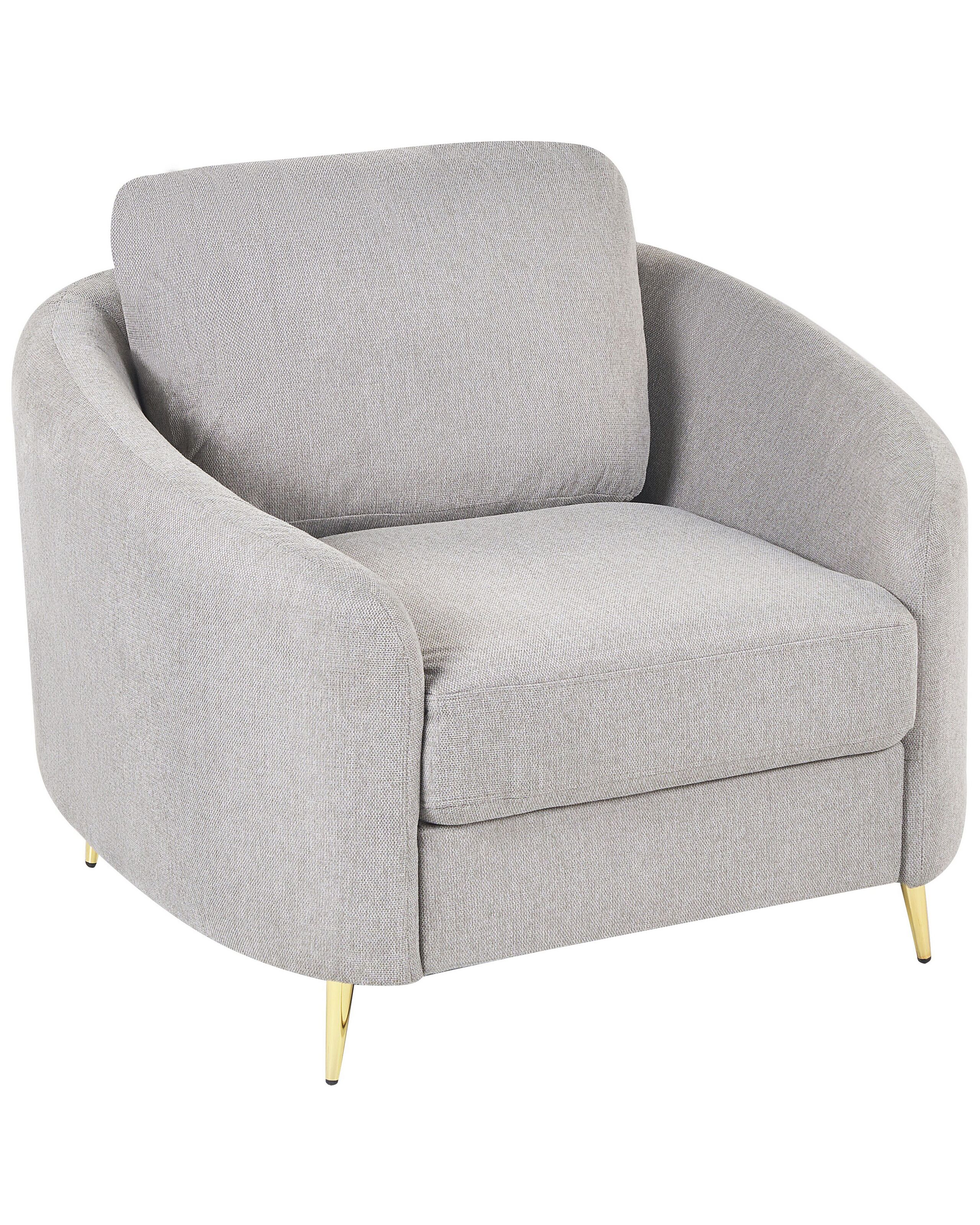 Fabric Armchair Grey TROSA - Gemini Interiors