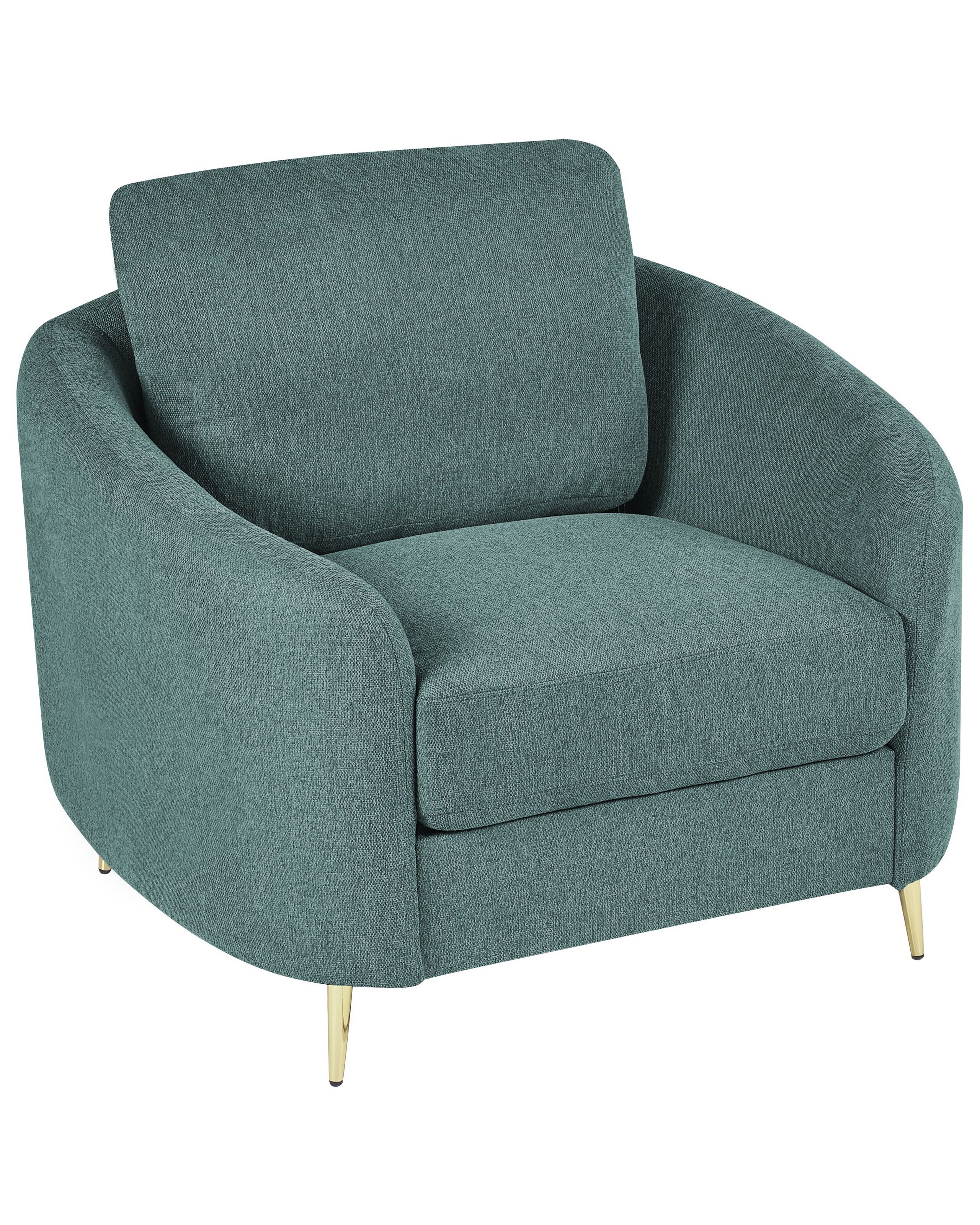 Fabric Armchair Green TROSA - Gemini Interiors
