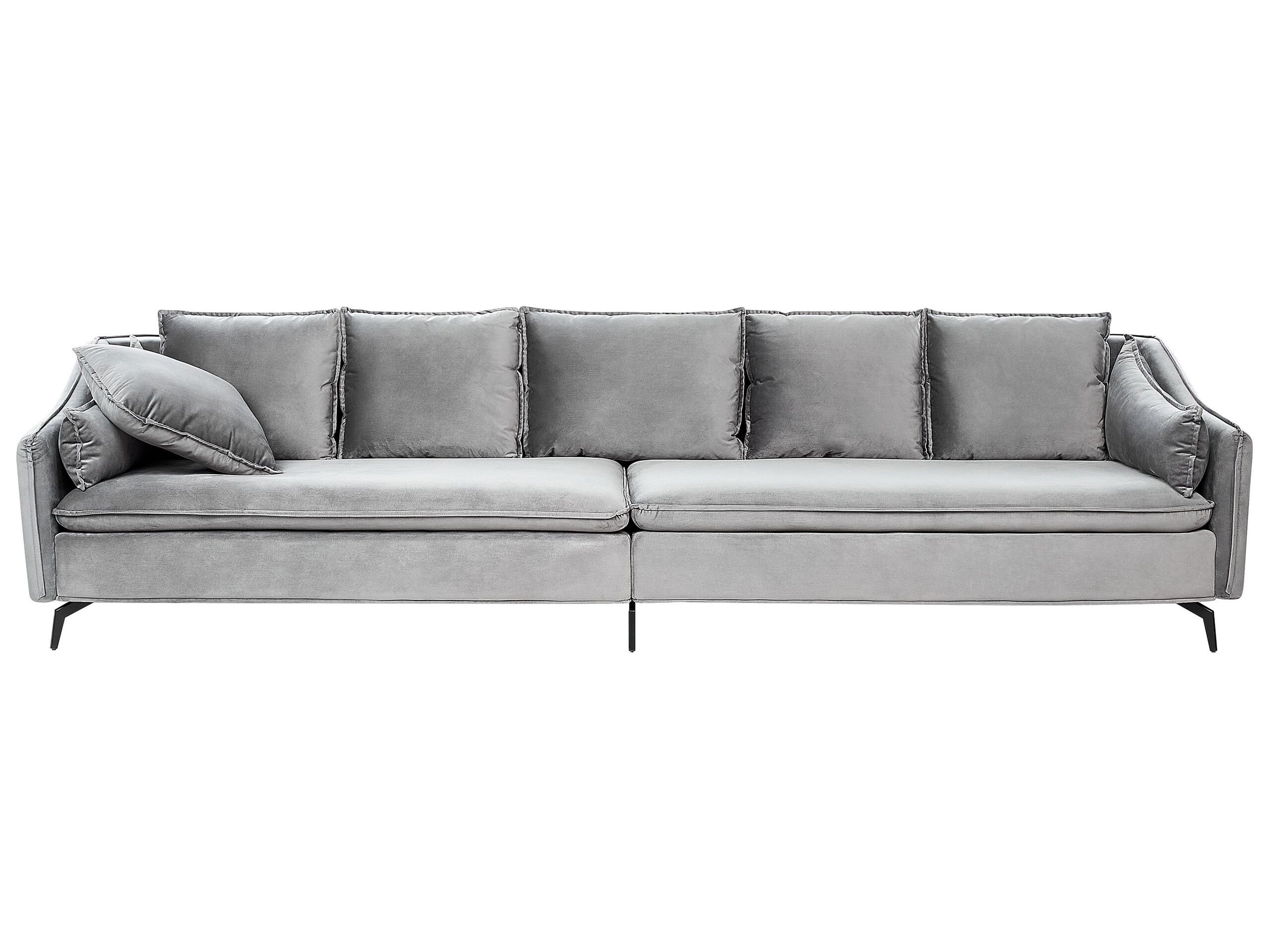 Velvet Sofa Light Grey AURE - Gemini Interiors