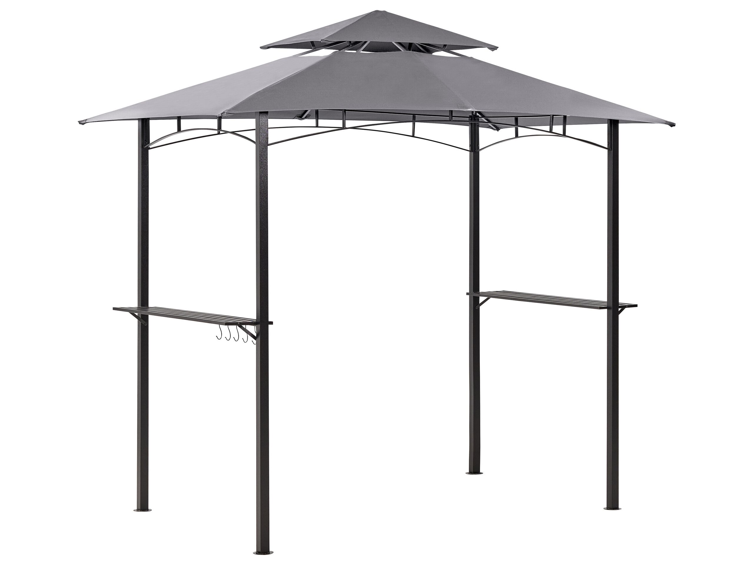 Gazebo 240 x 148 cm Grey NARO - Gemini Interiors