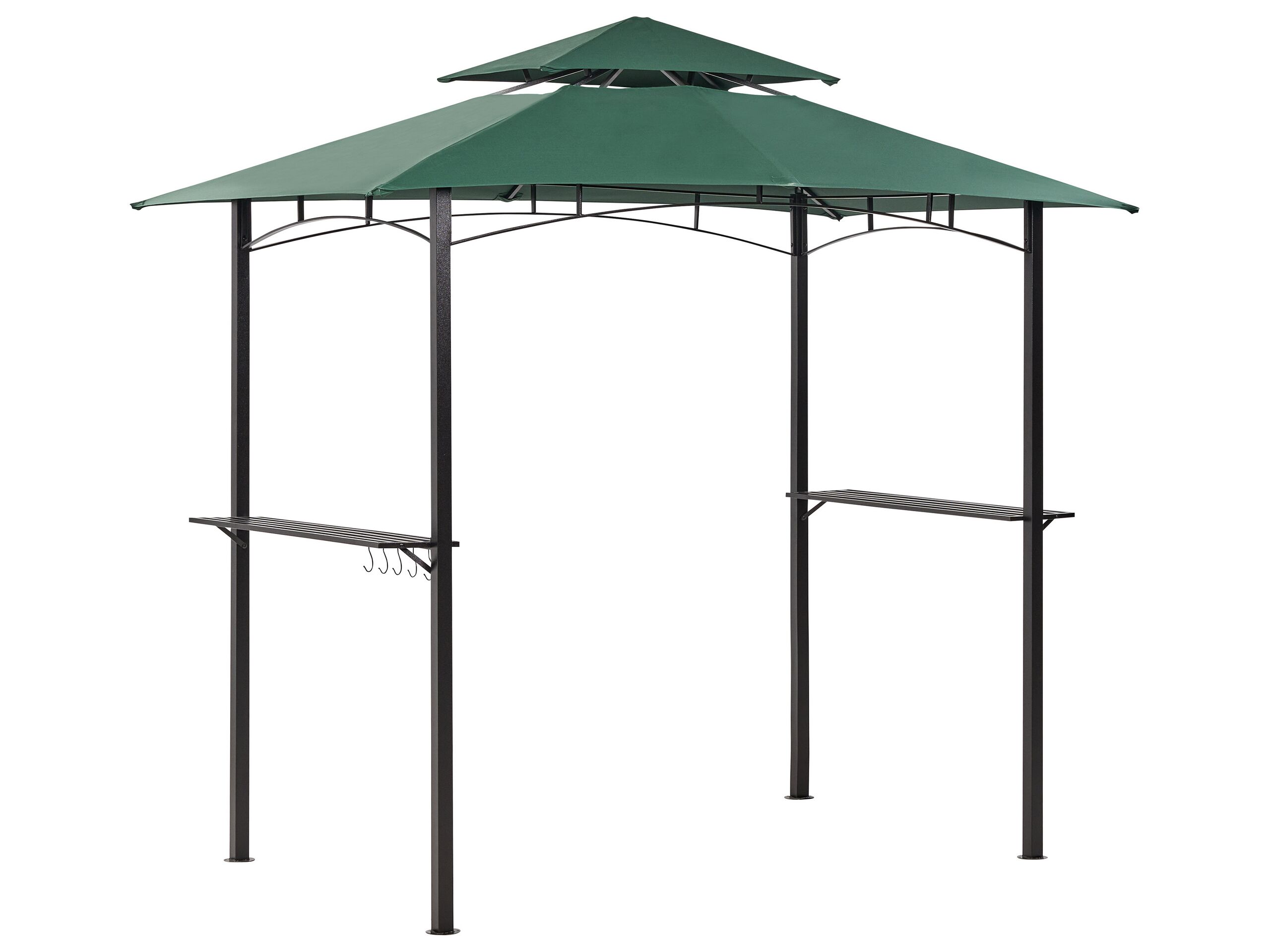 Gazebo 240 x 148 cm Dark Green NARO - Gemini Interiors