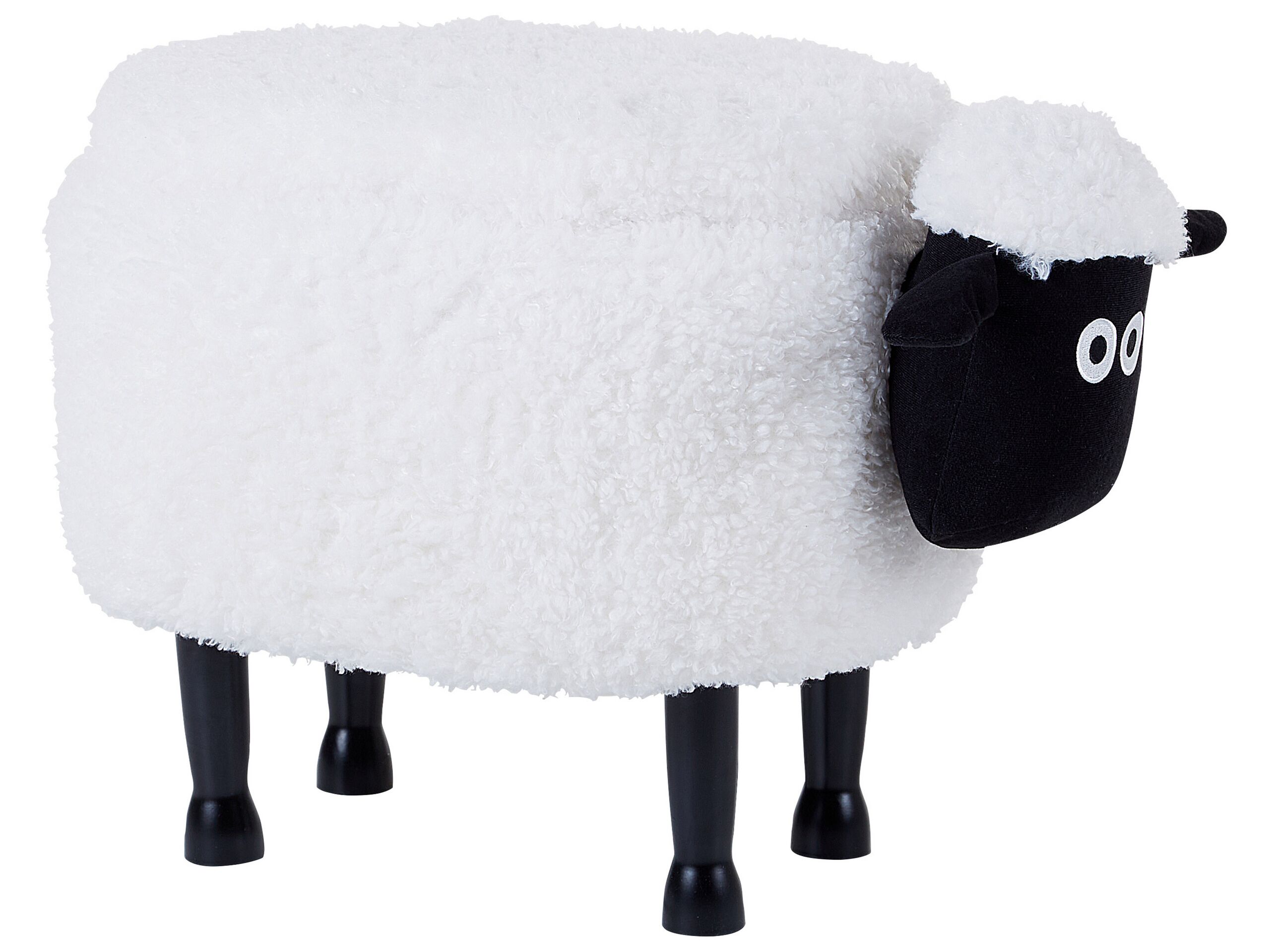 Fabric Storage Animal Stool White SHEEP - Gemini Interiors