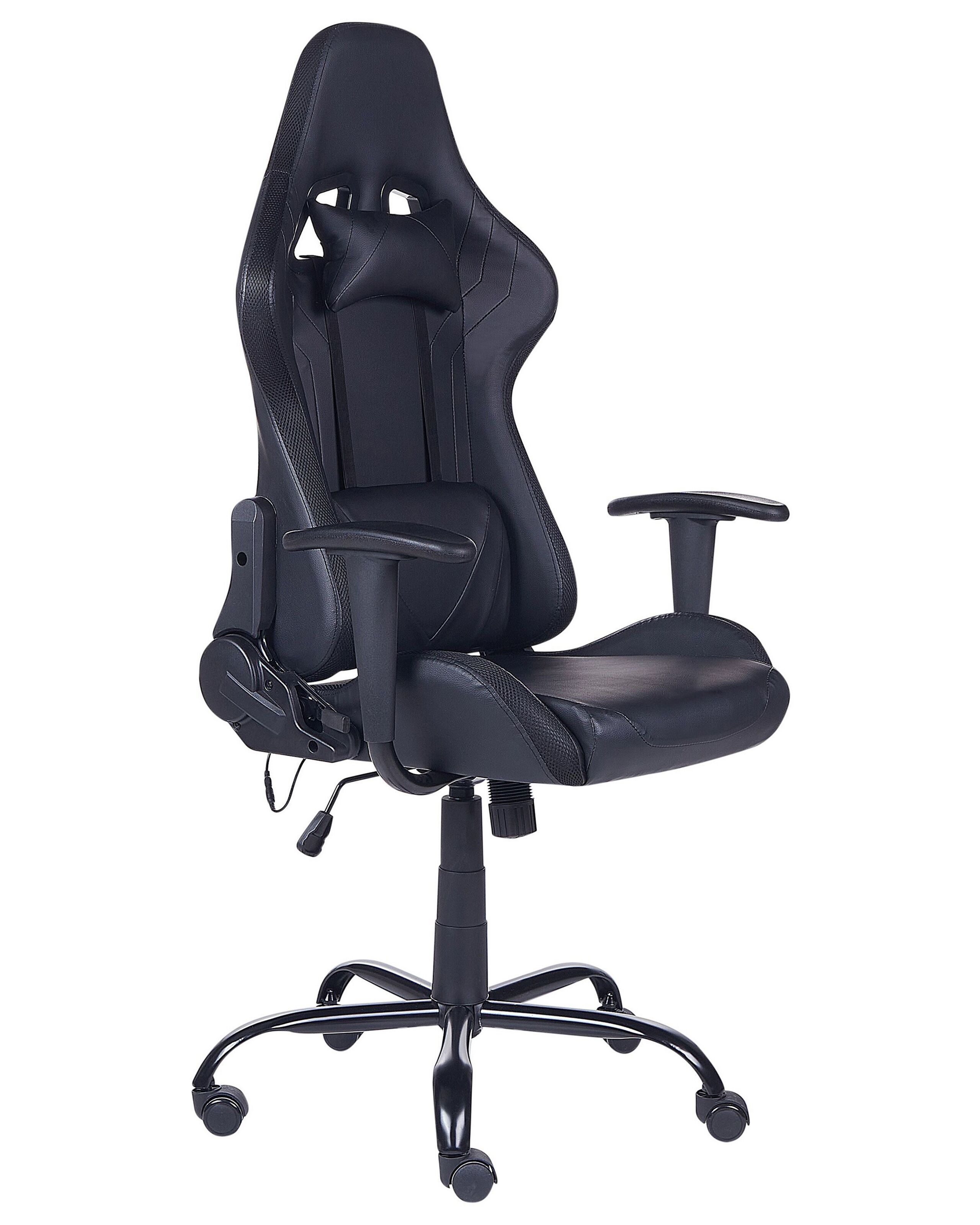 Gaming Chair with LED Black GLEAM - Gemini Interiors
