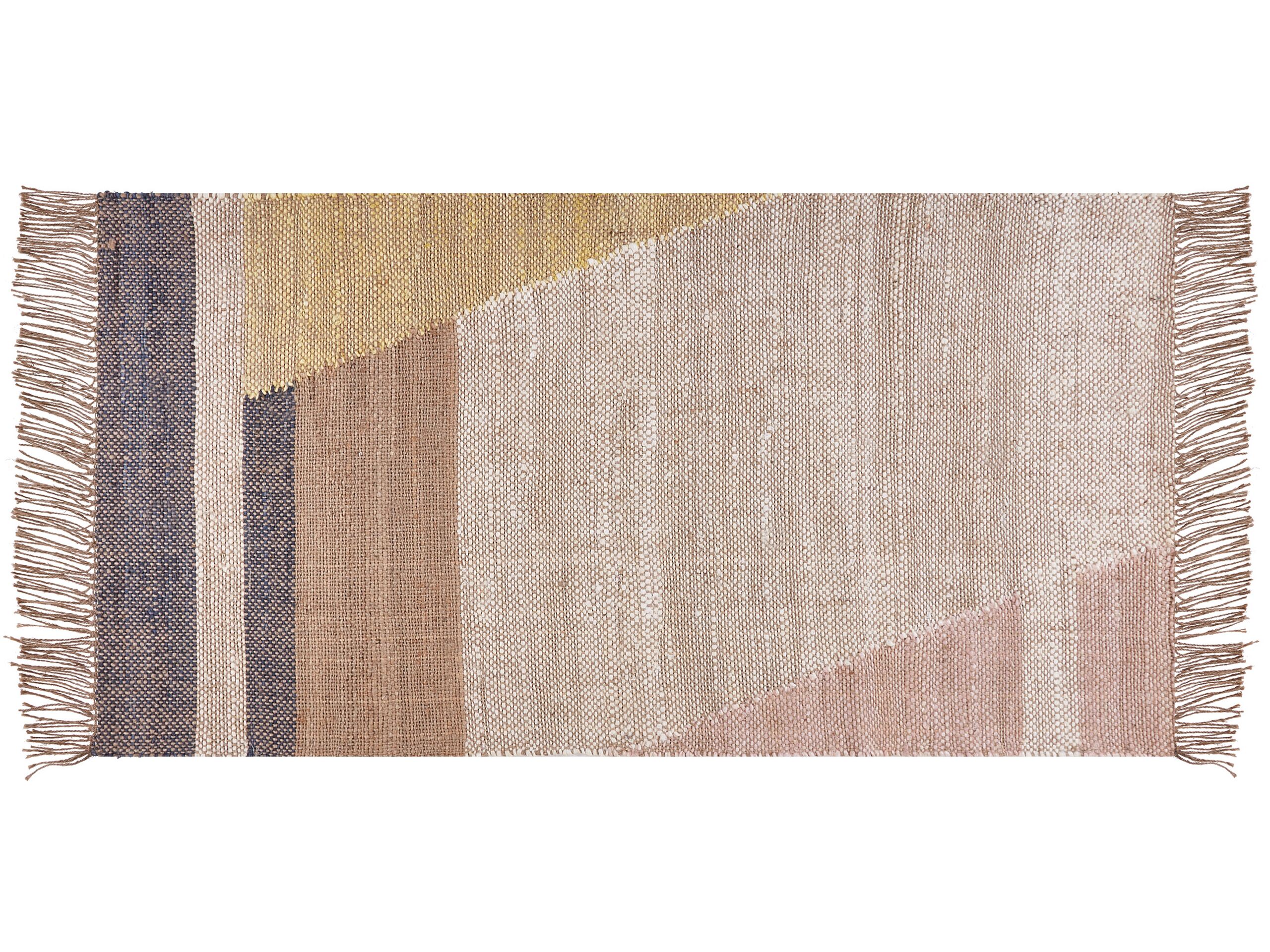 Jute Area Rug 80x150cm Brown - Gemini Interiors