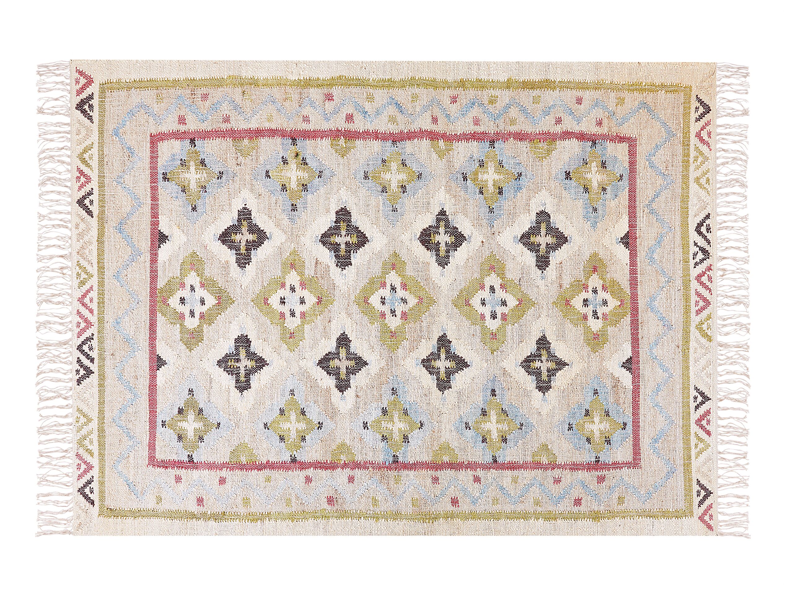 Jute Area Rug 140x200cm Multicolour - Gemini Interiors