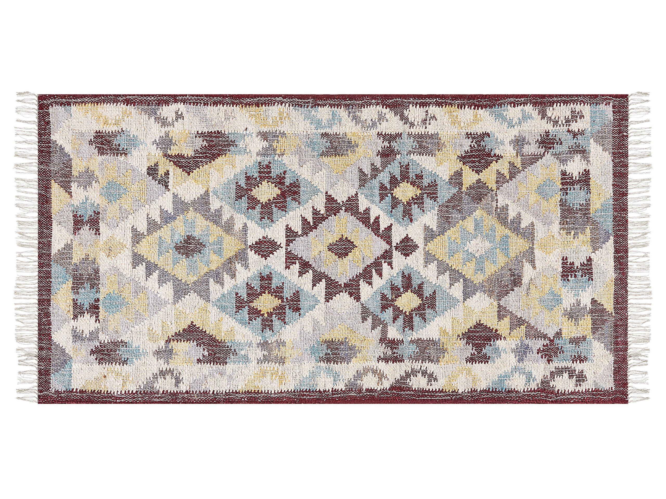 Jute Area Rug 80x150cm Multicolour - Gemini Interiors