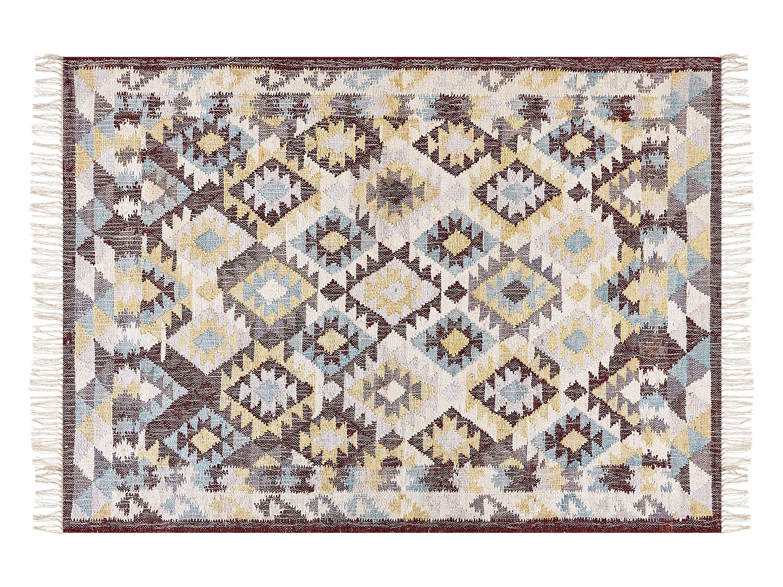 Jute Area Rug 140x200cm Multicolour - Gemini Interiors