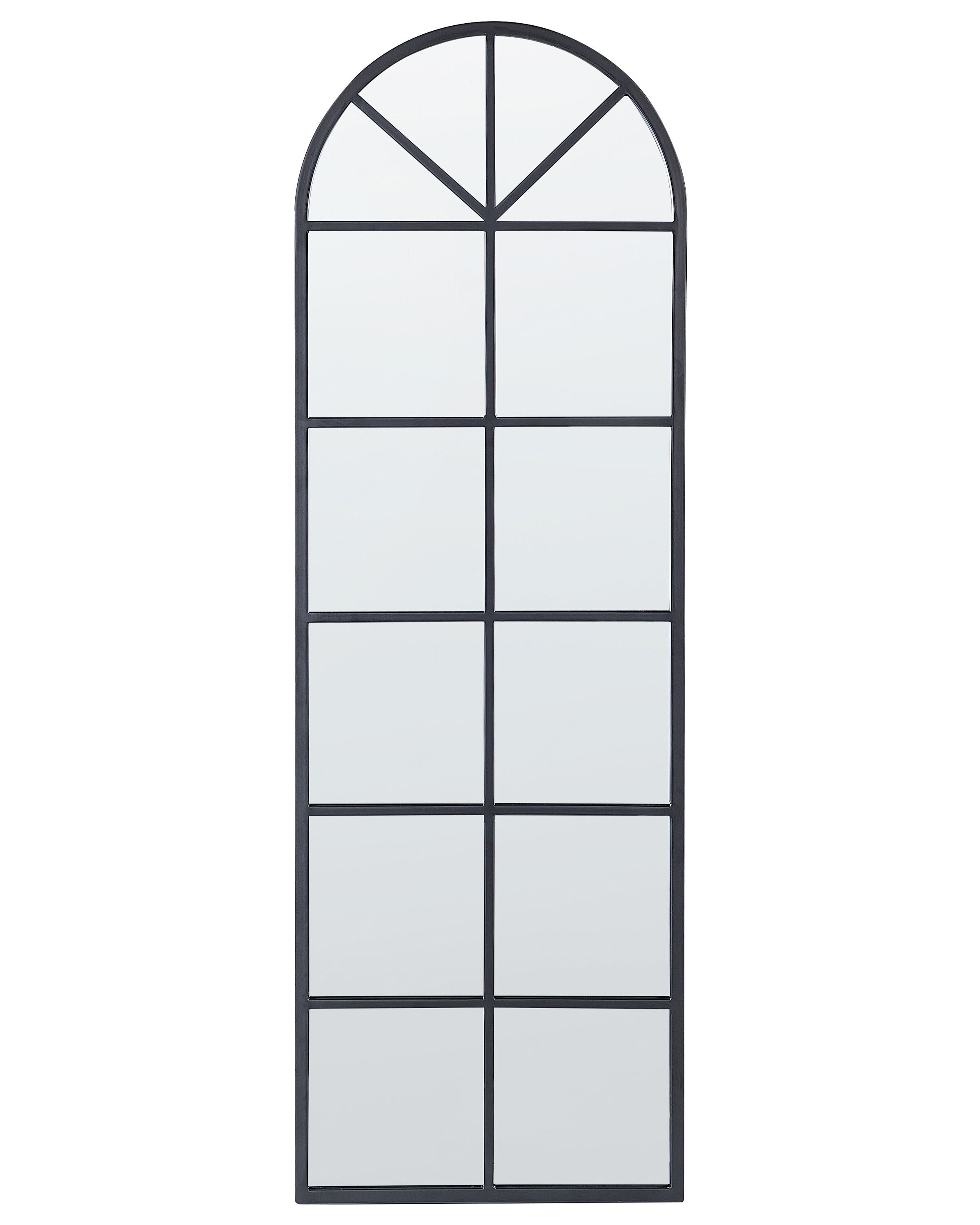 Metal Window Wall Mirror 40x120cm Black - Gemini Interiors
