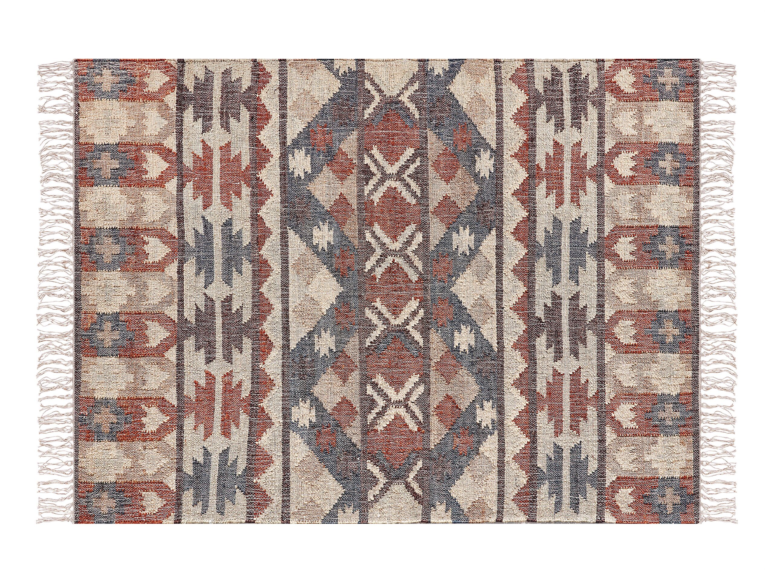 Jute Area Rug 140x200cm Multicolour - Gemini Interiors