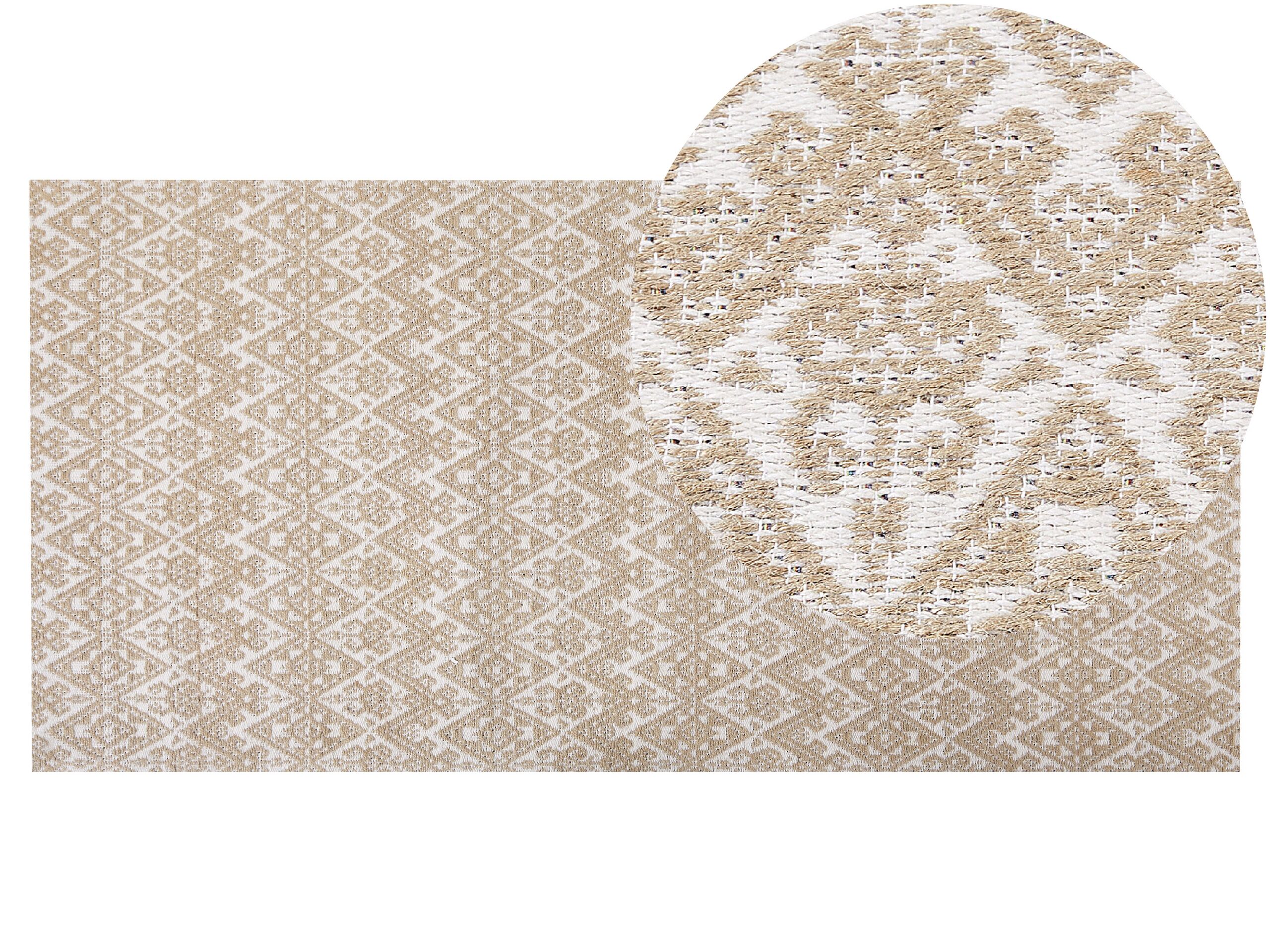 Jute Area Rug 80x150cm Beige - Gemini Interiors