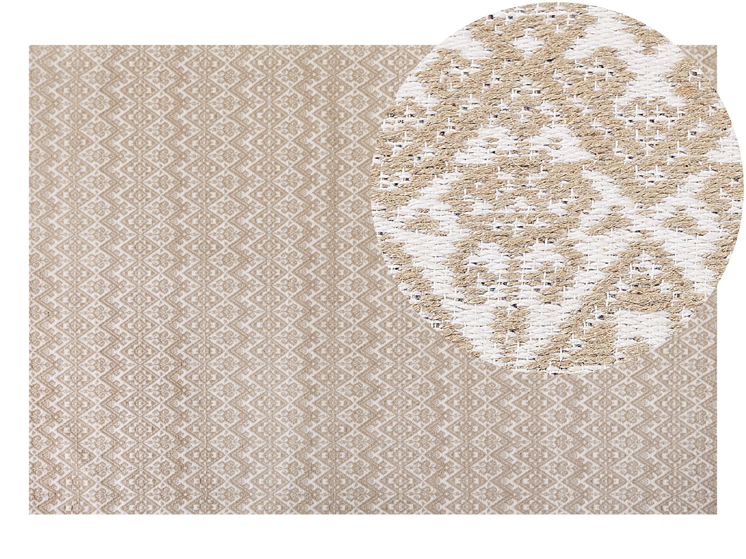 Jute Area Rug 160x230cm Beige - Gemini Interiors