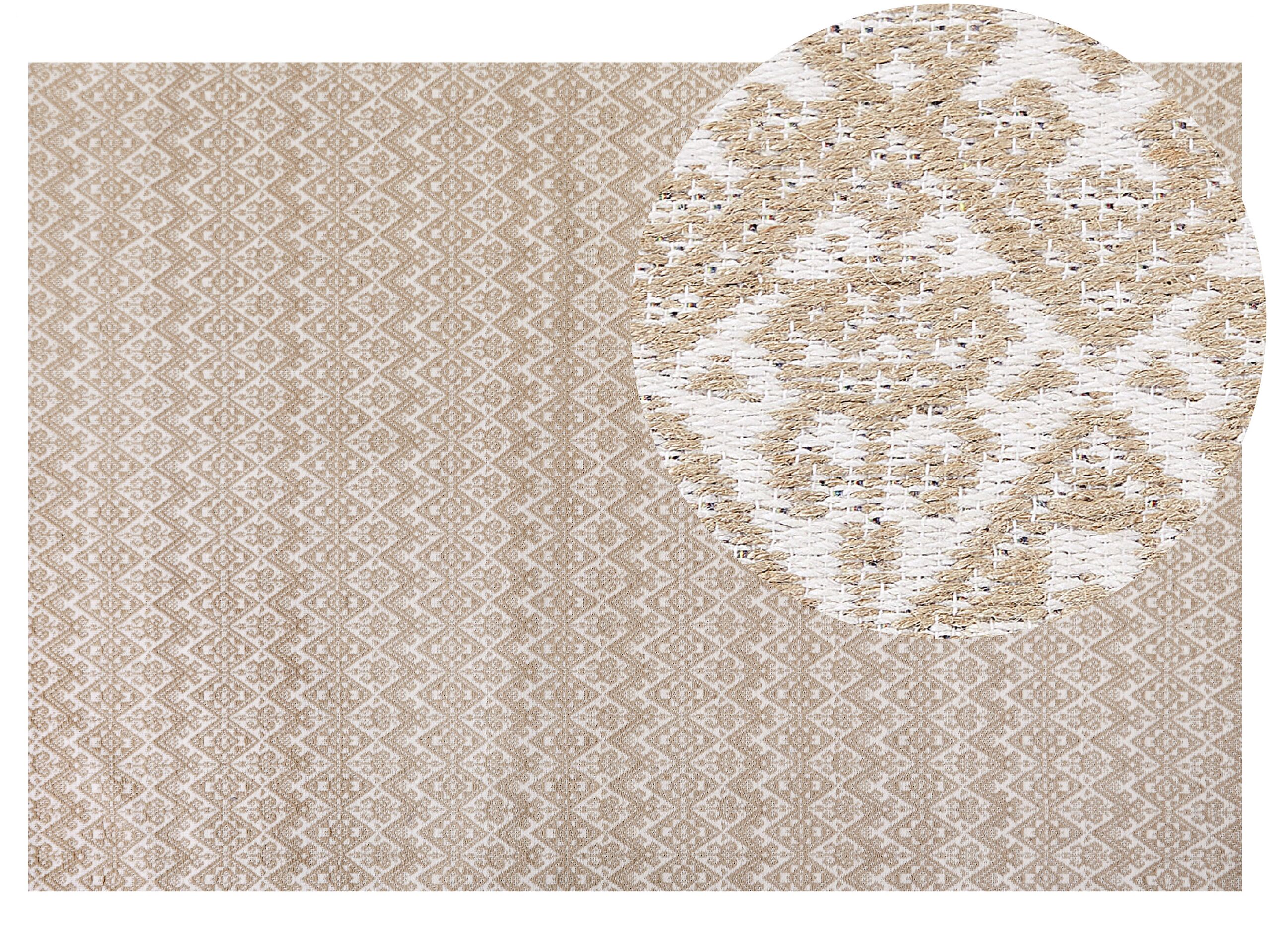 Jute Area Rug 200x300cm Beige - Gemini Interiors