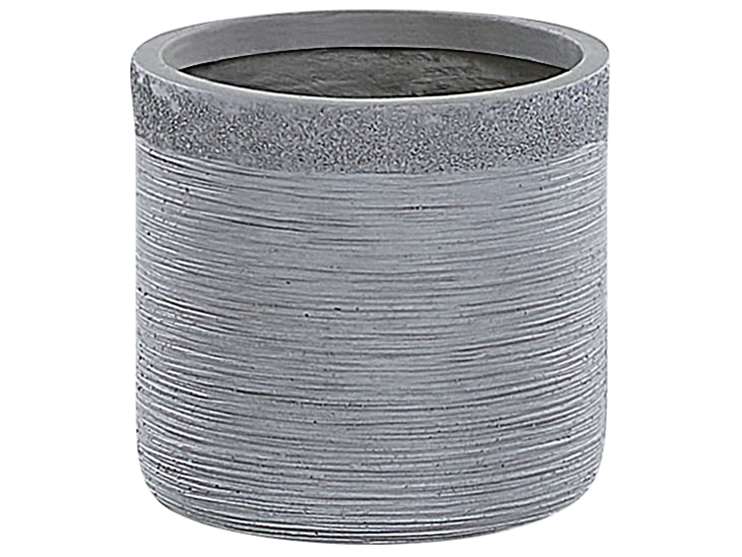Plant Pot 26 x 26 x 25 cm Grey SAMOS - Gemini Interiors