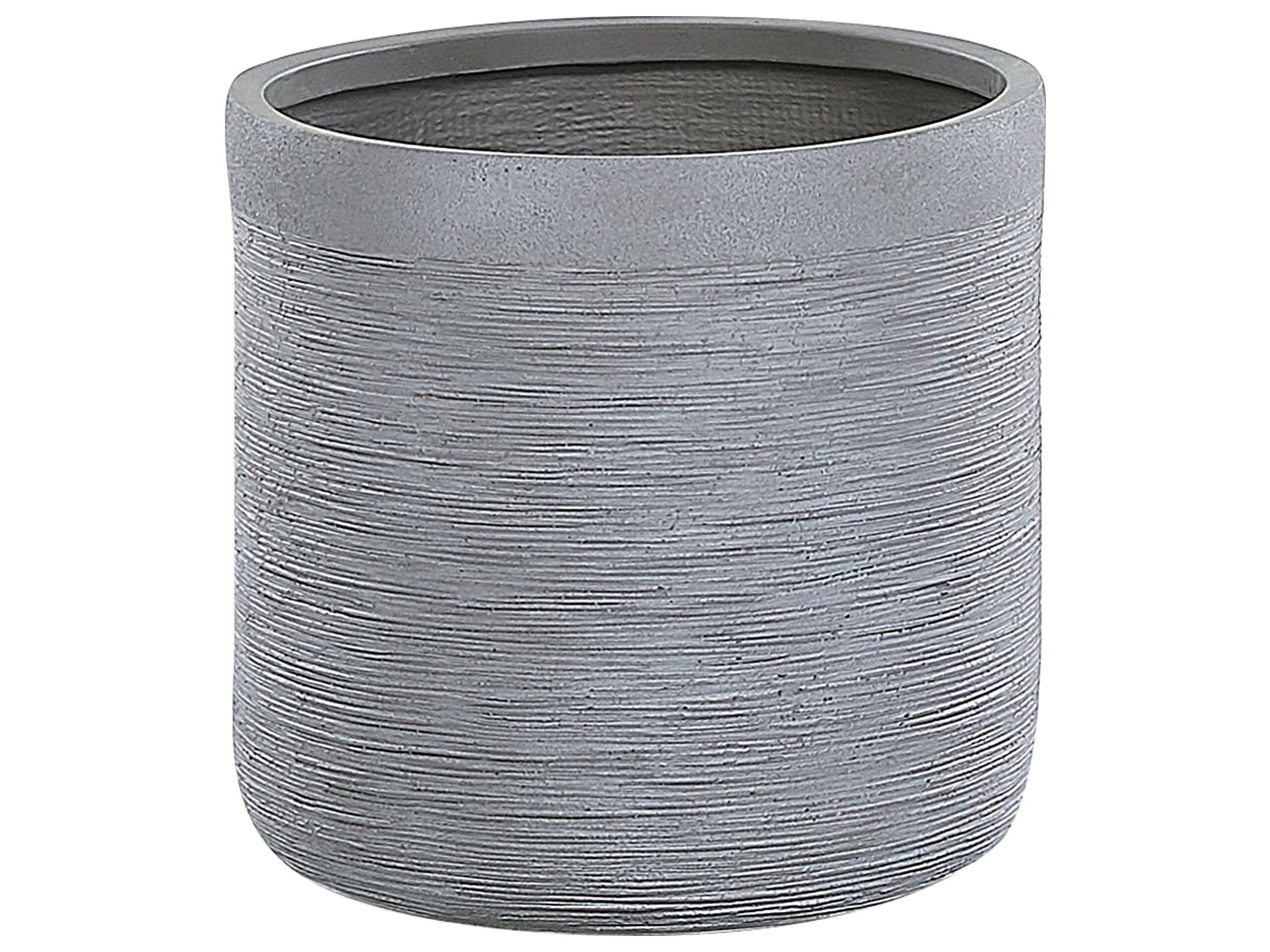 Plant Pot 42 x 42 x 41 cm Grey SAMOS - Gemini Interiors