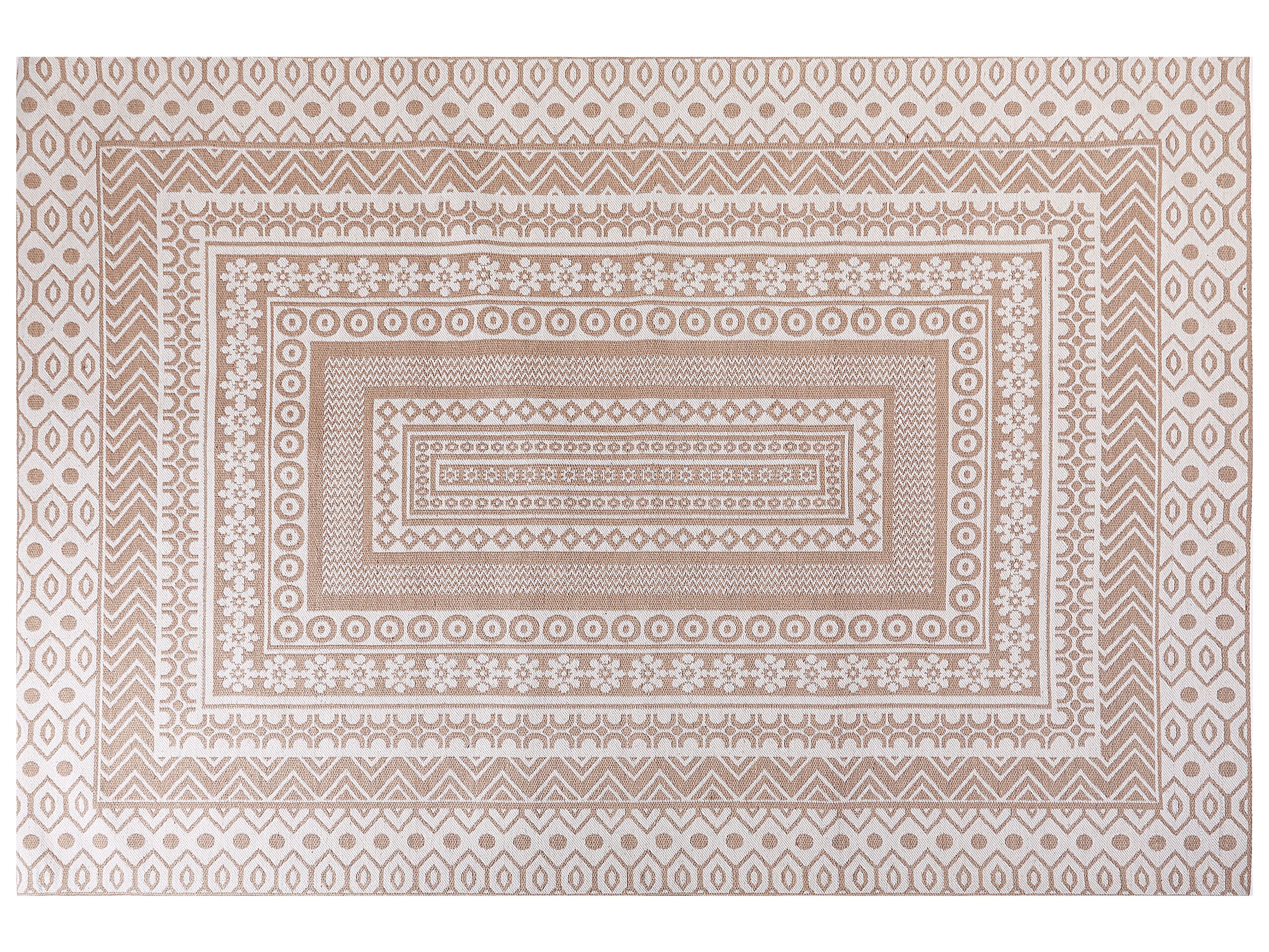 Area Rug 160x230cm Beige and White - Gemini Interiors