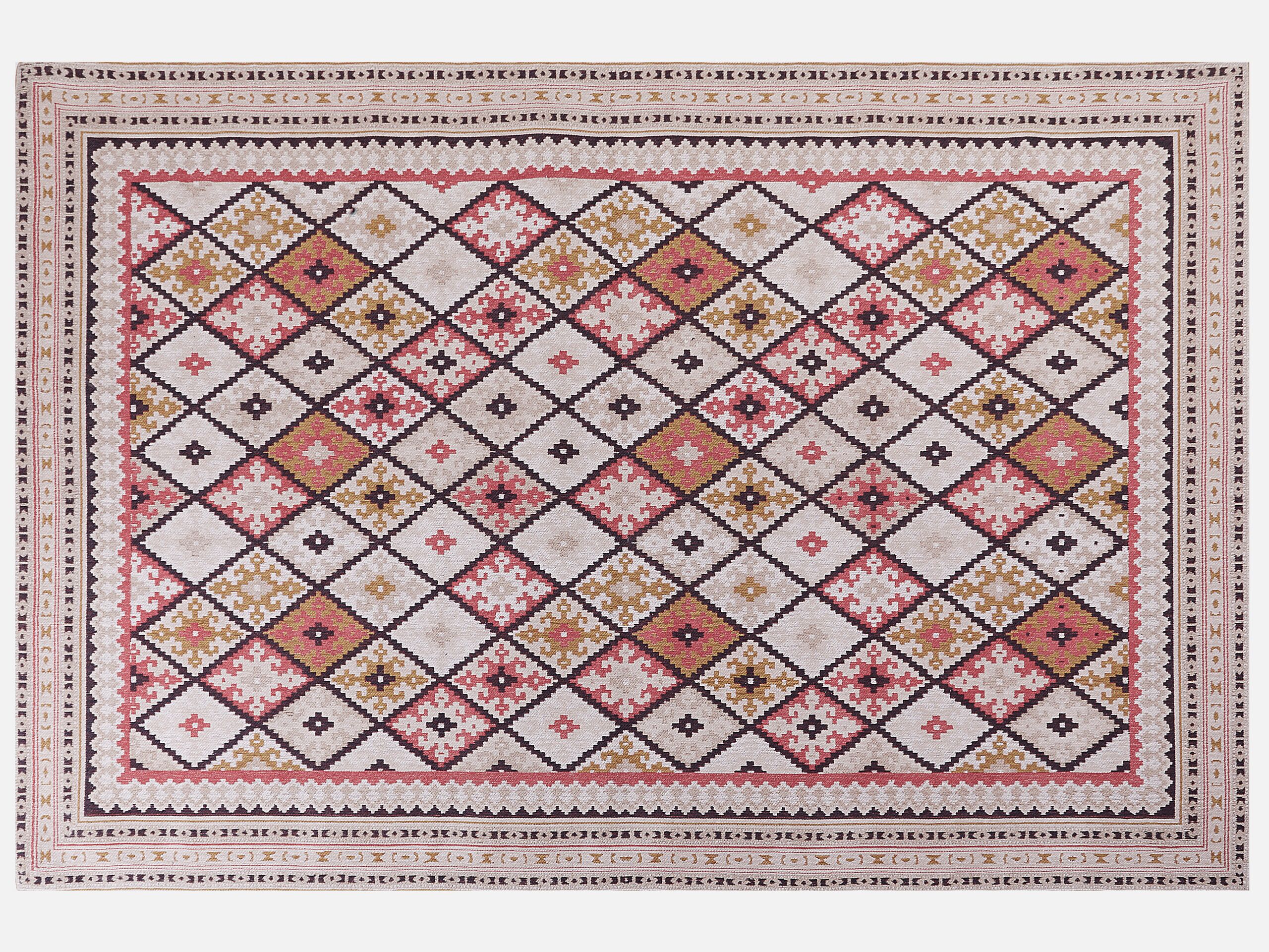 Cotton Area Rug 200x300cm Multicolour - Gemini Interiors