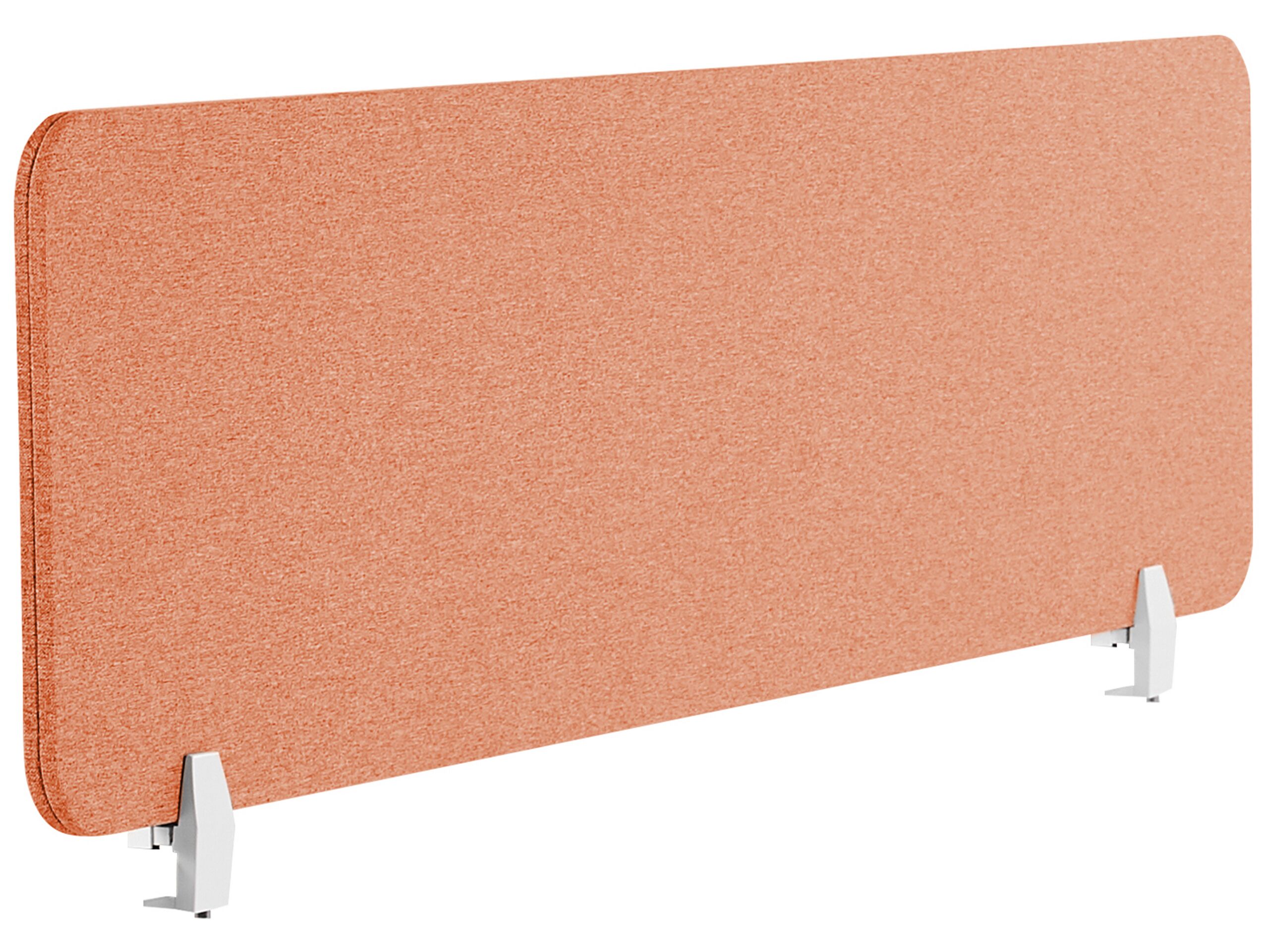 Desk Screen 130 x 40 cm Light Red WALLY - Gemini Interiors
