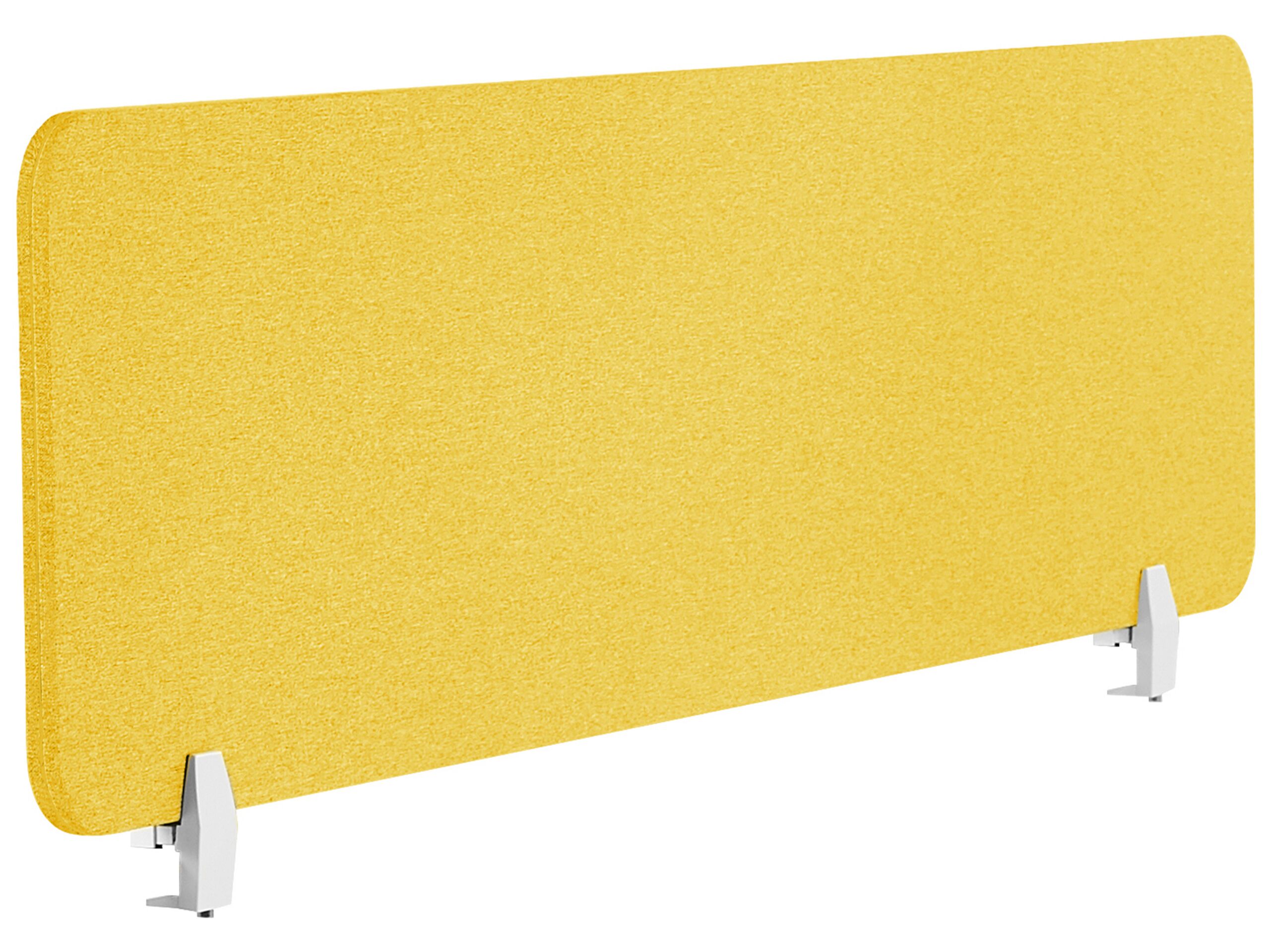 Desk Screen 160 x 40 cm Yellow WALLY - Gemini Interiors