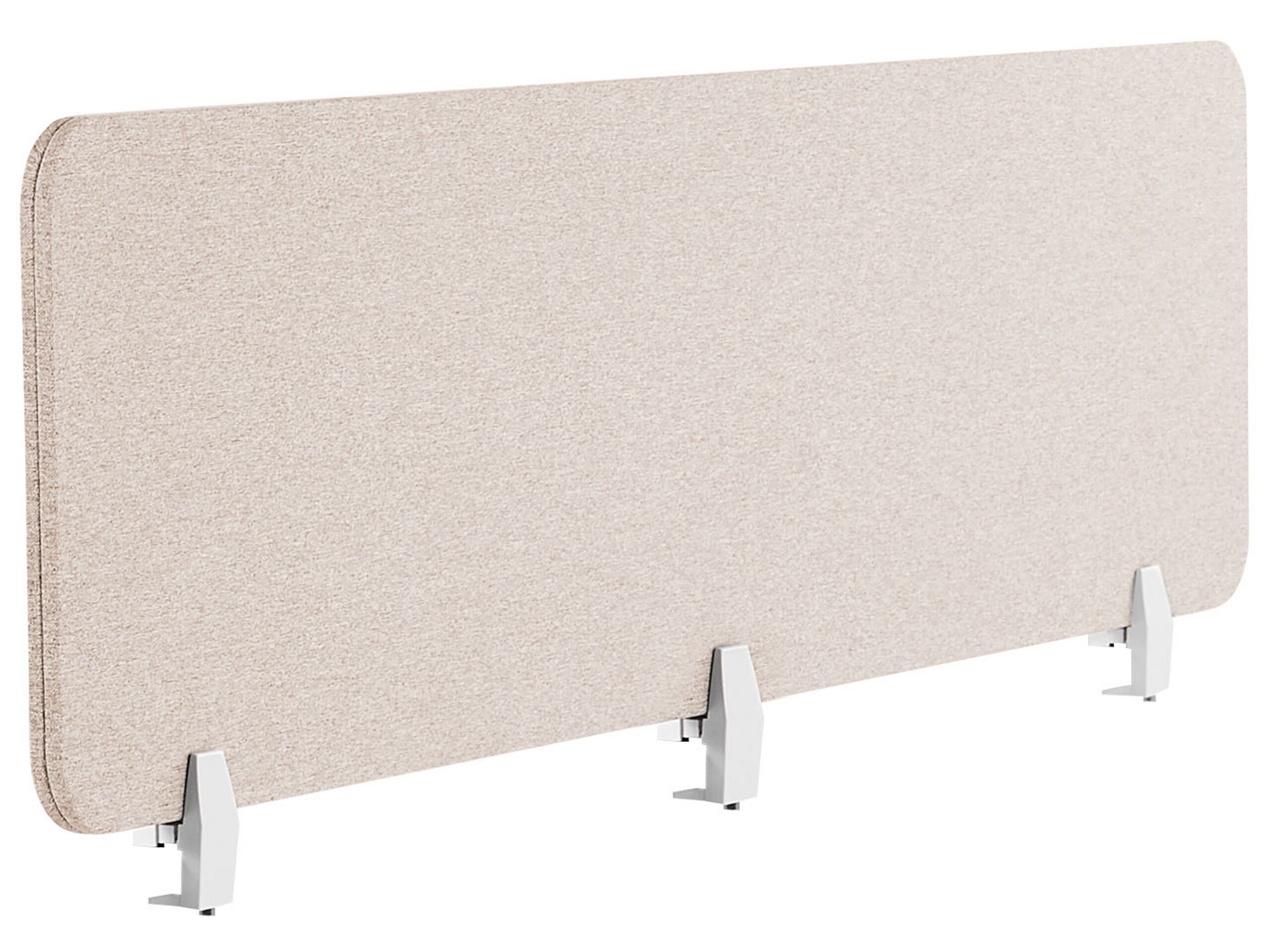 Desk Screen 180 x 40 cm Beige WALLY - Gemini Interiors