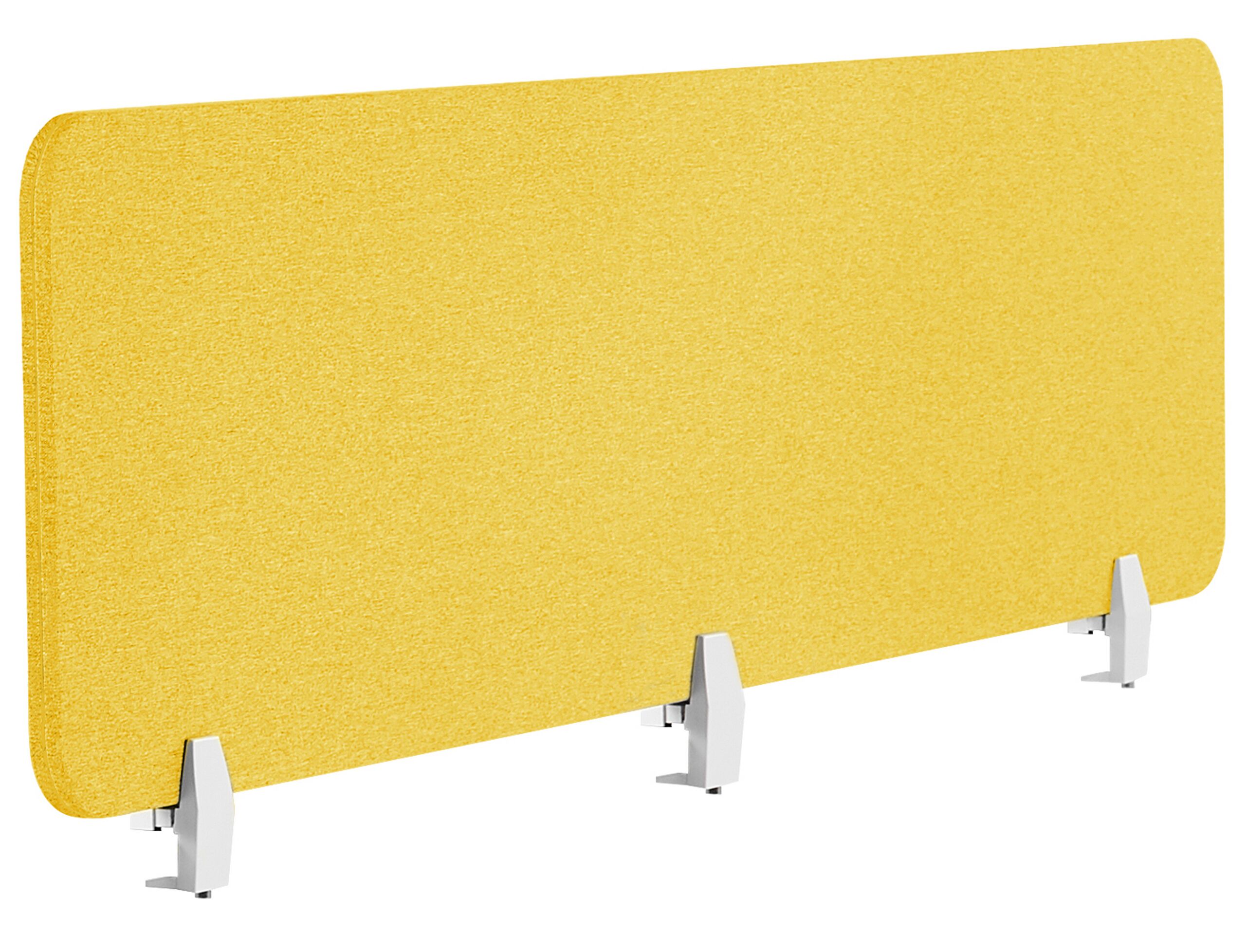 Desk Screen 180 x 40 cm Yellow WALLY - Gemini Interiors