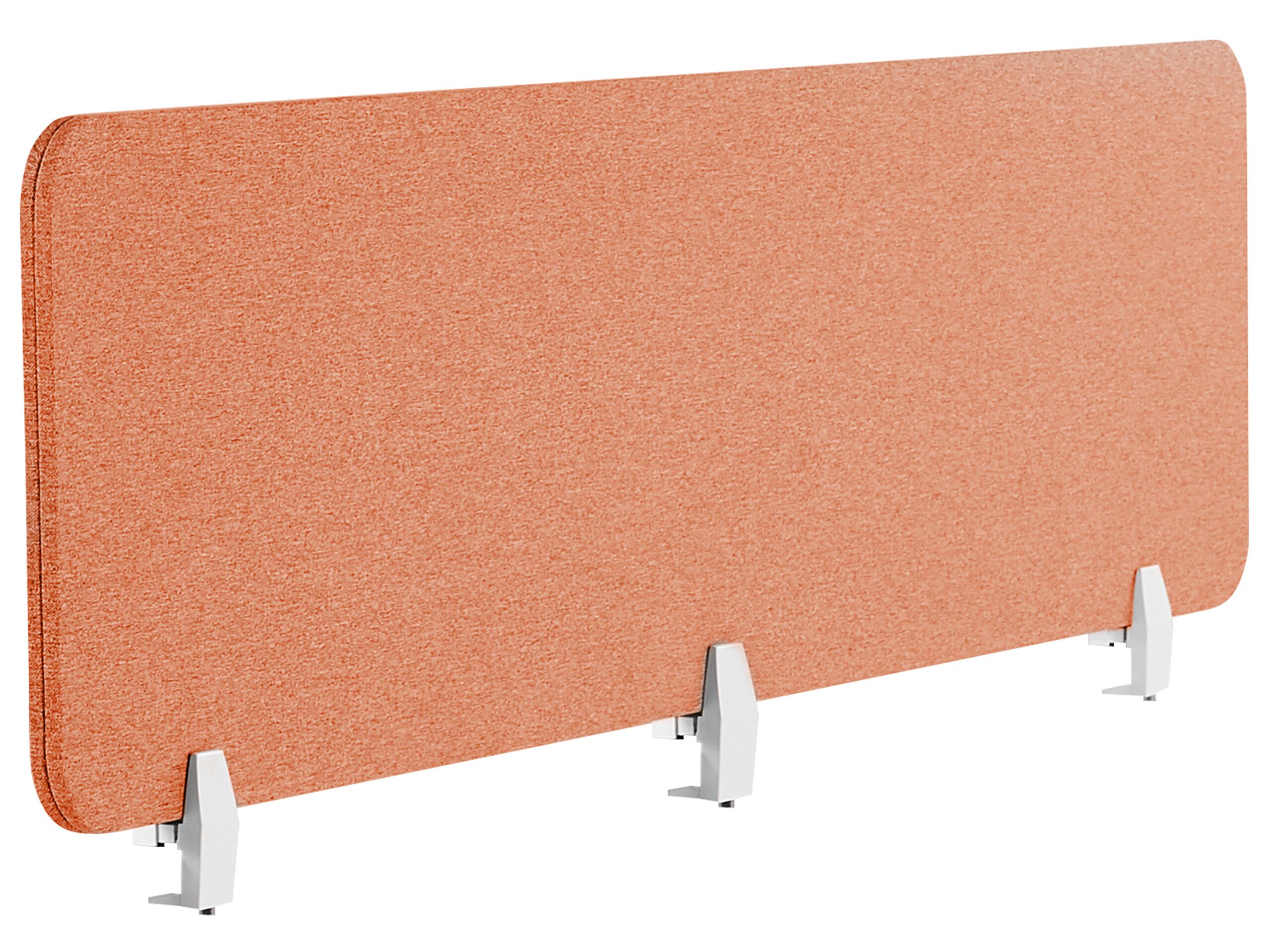 Desk Screen 180 x 40 cm Light Red WALLY - Gemini Interiors