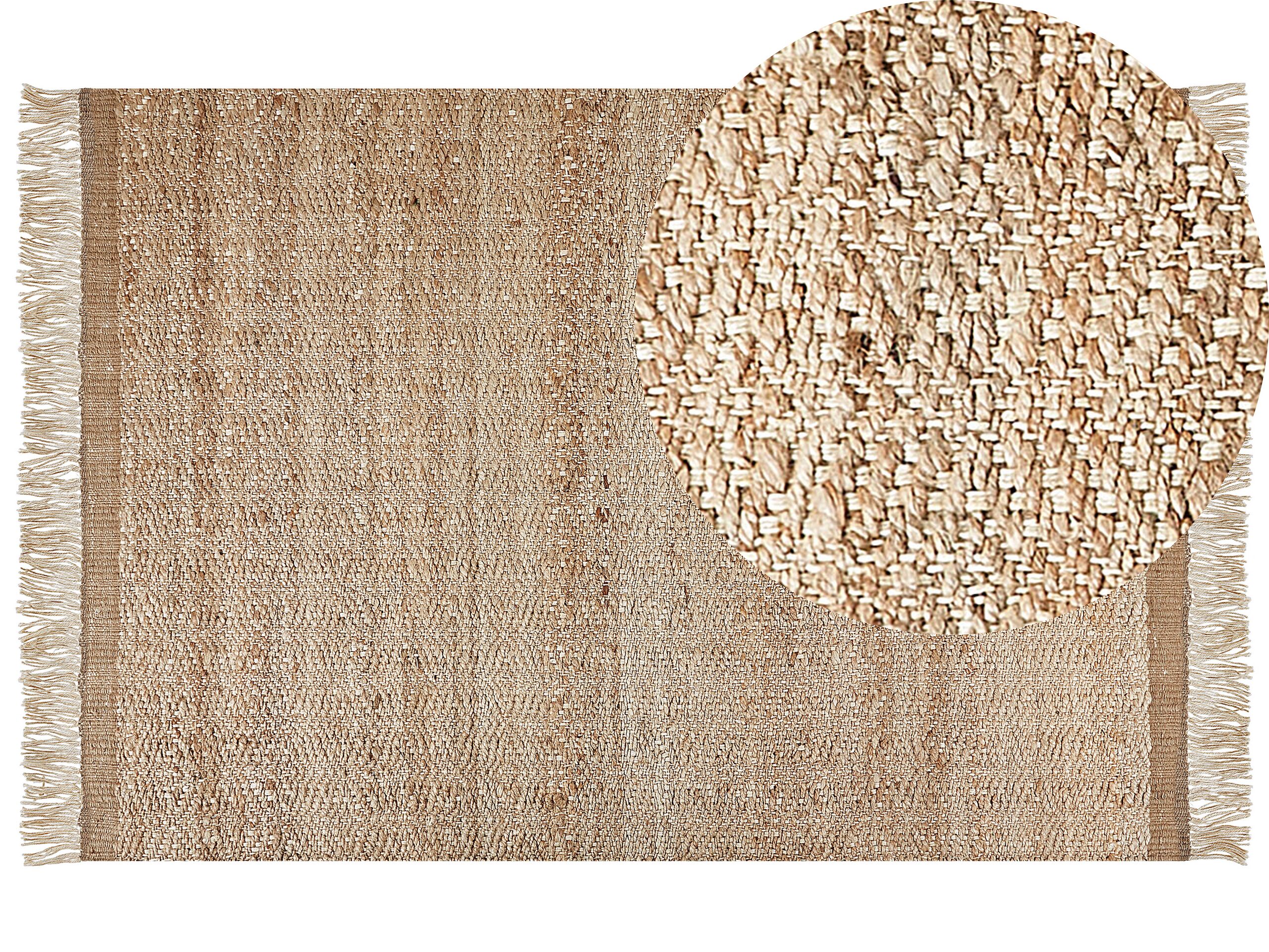 Jute Area Rug 160x230cm Beige - Gemini Interiors